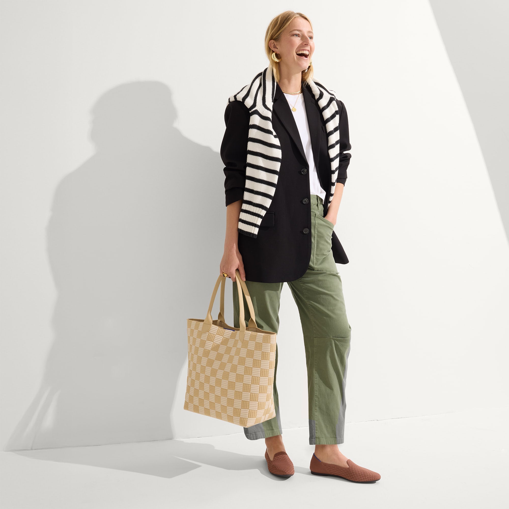 The Lightweight Tote - Checker Sand - 图片 3