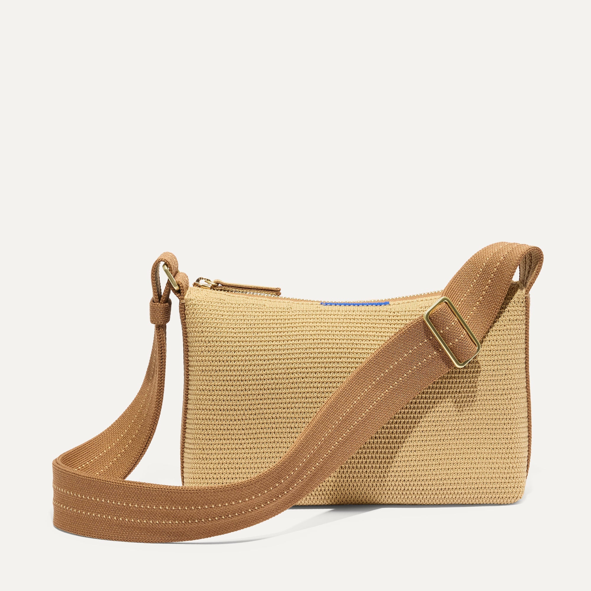 The Casual Crossbody - Brown Butter Raffia-Knit - 图片 2