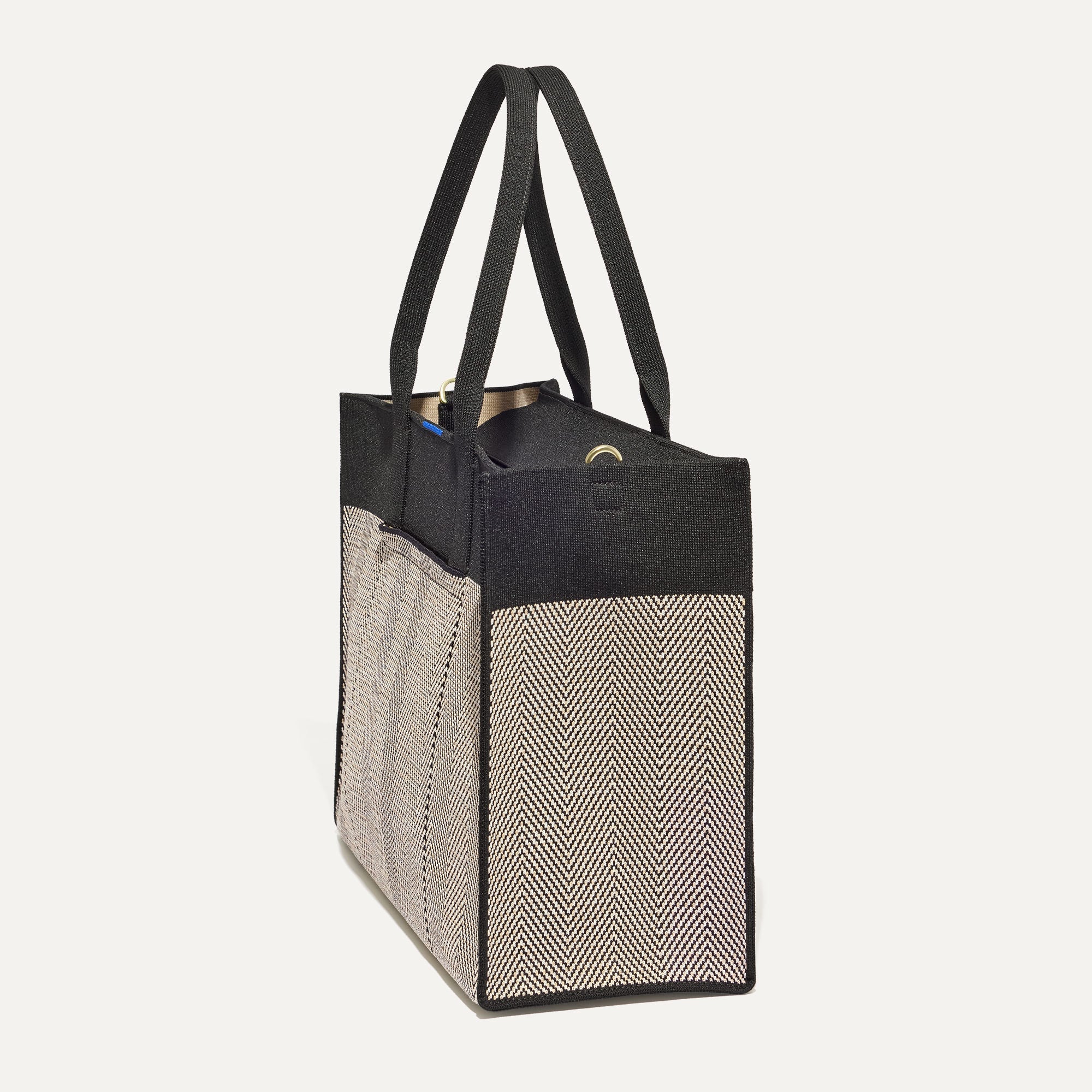 The Classic Tote - Black Herringbone - 图片 5