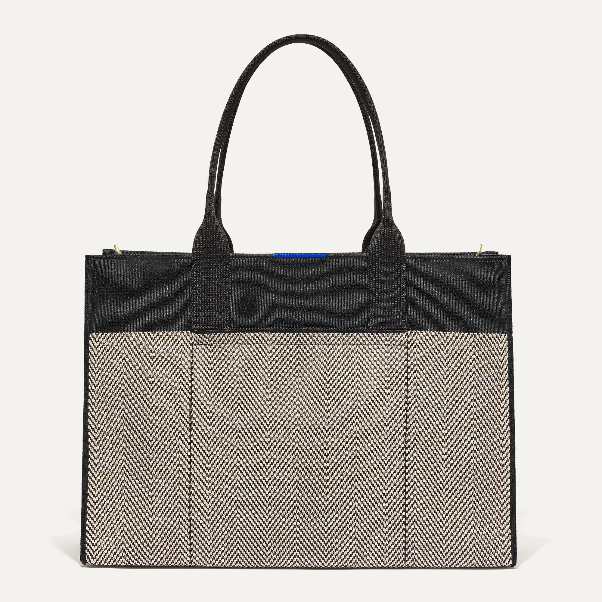 The Classic Tote - Black Herringbone - 图片 2