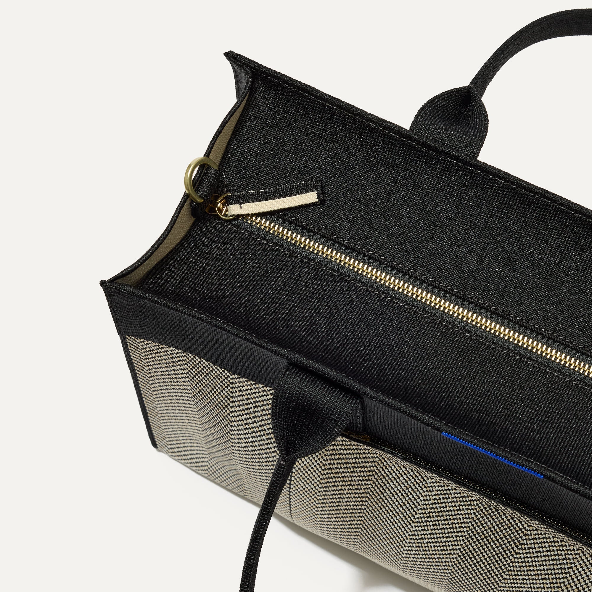 The Classic Tote - Black Herringbone - 图片 8