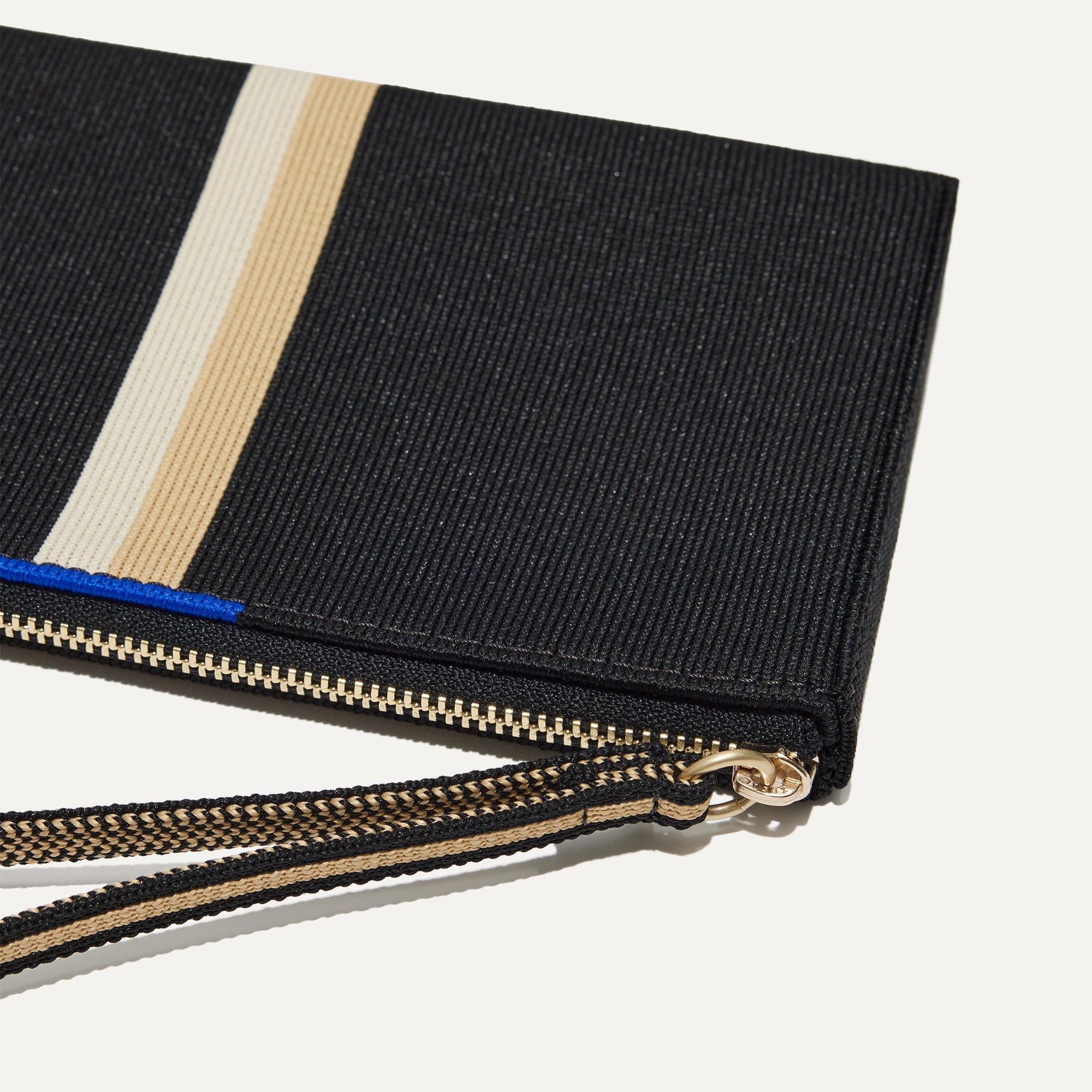 The Wallet Wristlet - Black Portobello Stripe - 图片 4