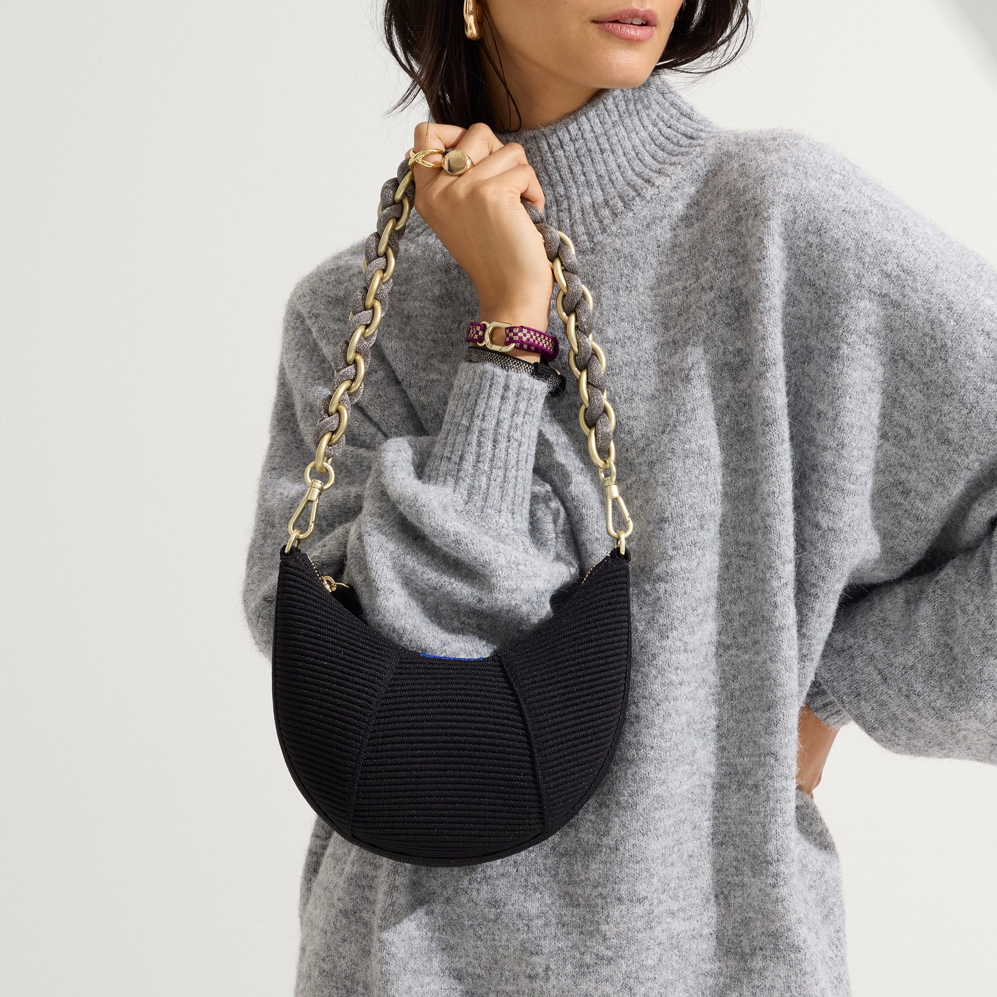 The Shoulder Strap - Golden Silver Chain - 图片 2