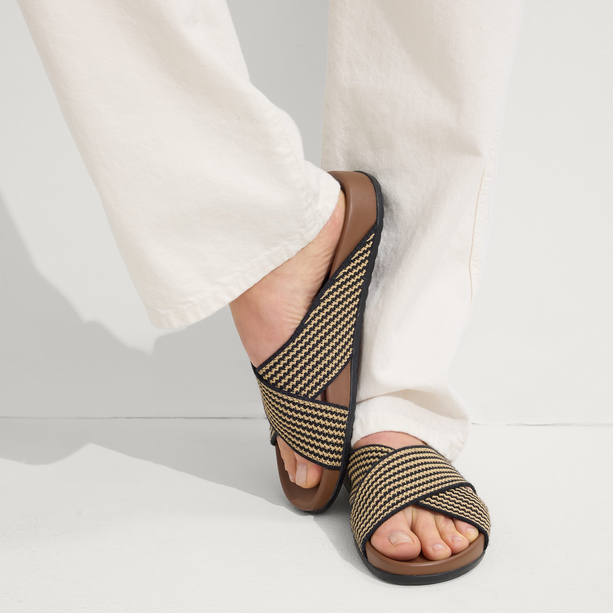 The Weekend Slide - Toffee Stripe - 图片 2