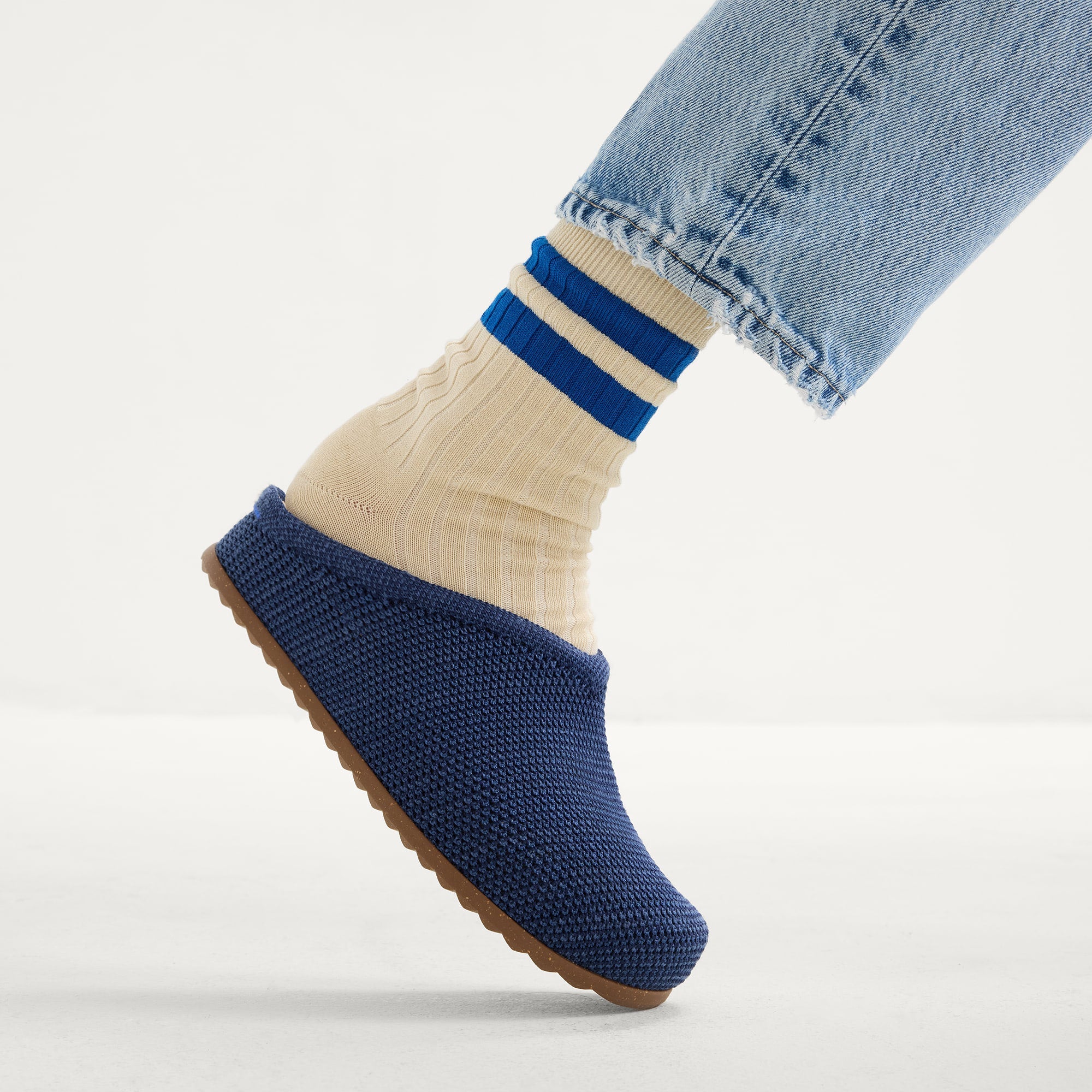 The Casual Clog - Blue Raffia-Knit - 图片 2