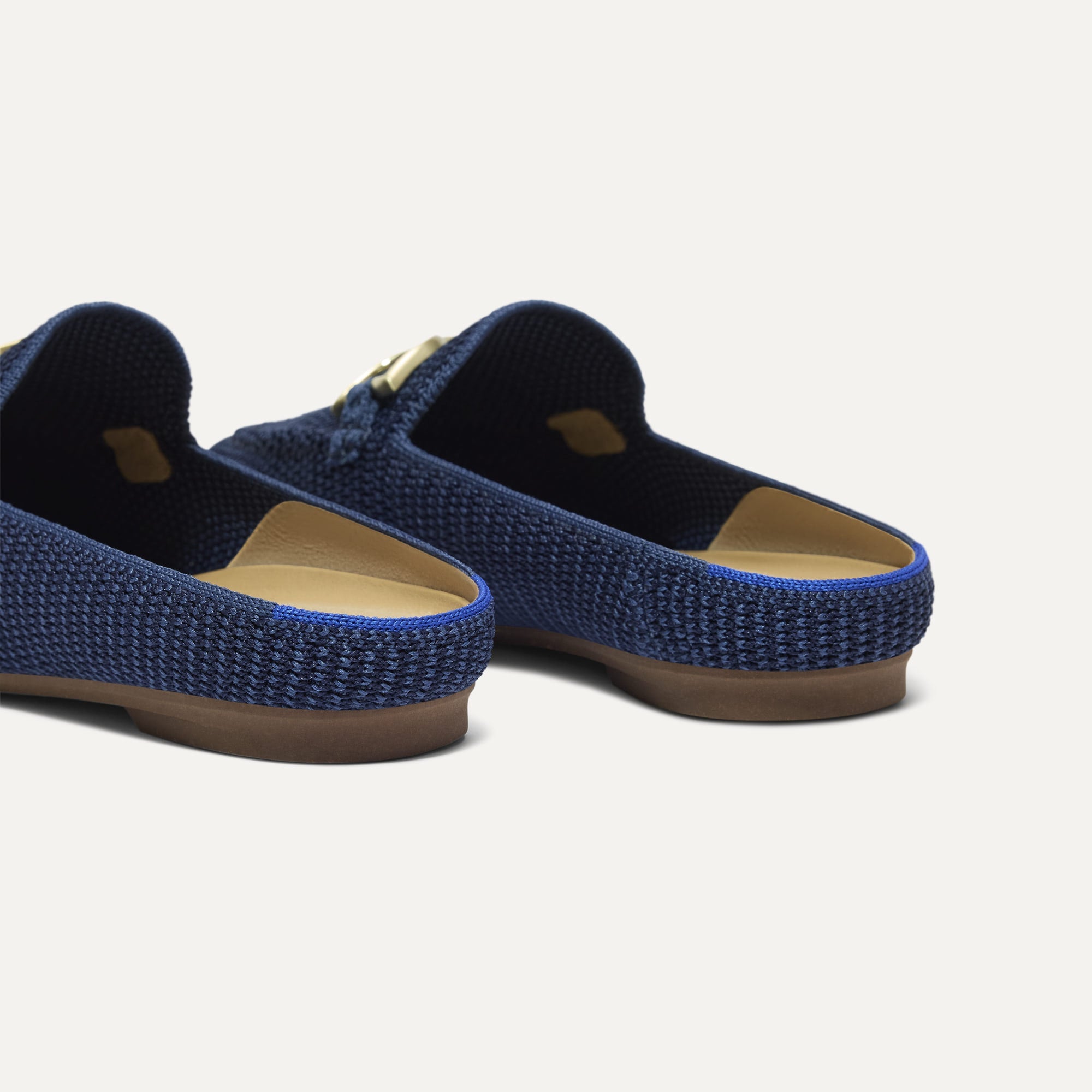 The Double Bit Loafer Mule - Blue Raffia-Knit - 图片 5