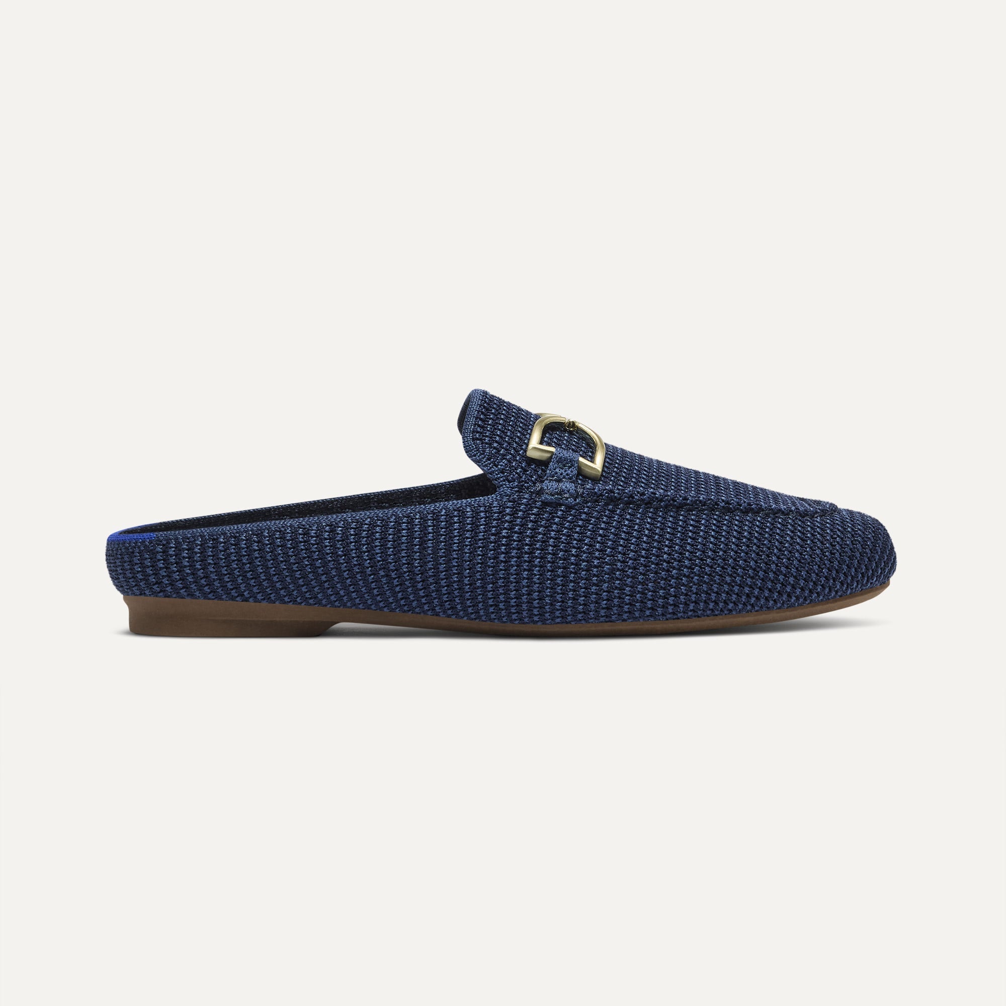 The Double Bit Loafer Mule - Blue Raffia-Knit - 图片 4
