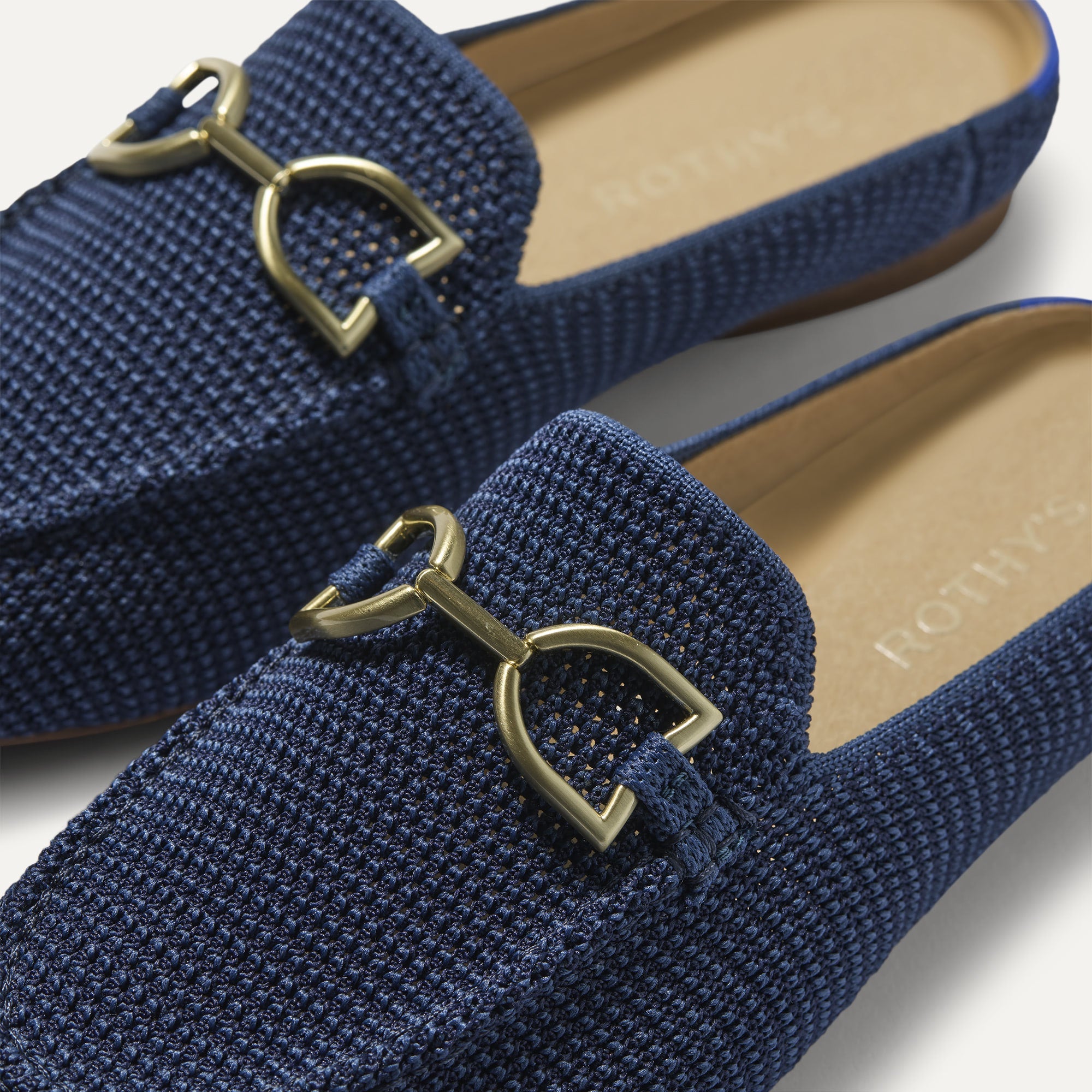 The Double Bit Loafer Mule - Blue Raffia-Knit - 图片 2