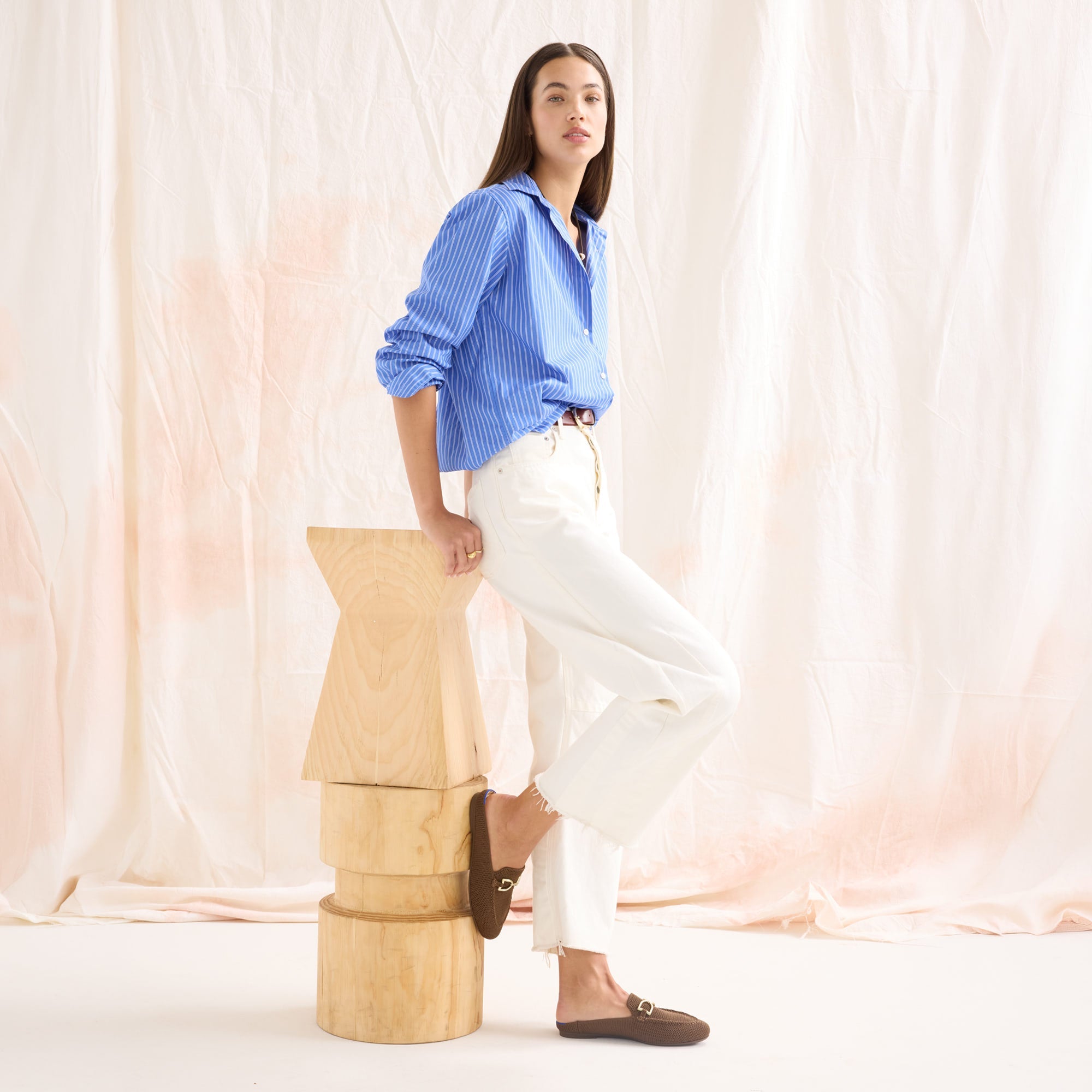 The Double Bit Loafer Mule - Cinnamon Raffia-Knit - 图片 4