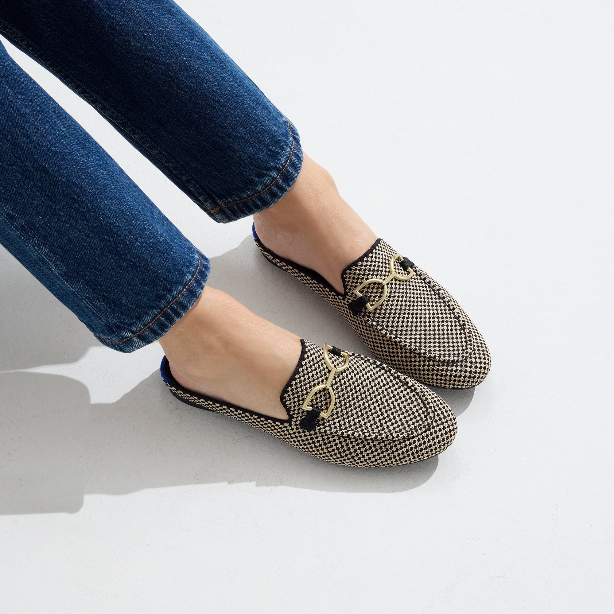 The Double Bit Loafer Mule - Classic Micro Check - 图片 3