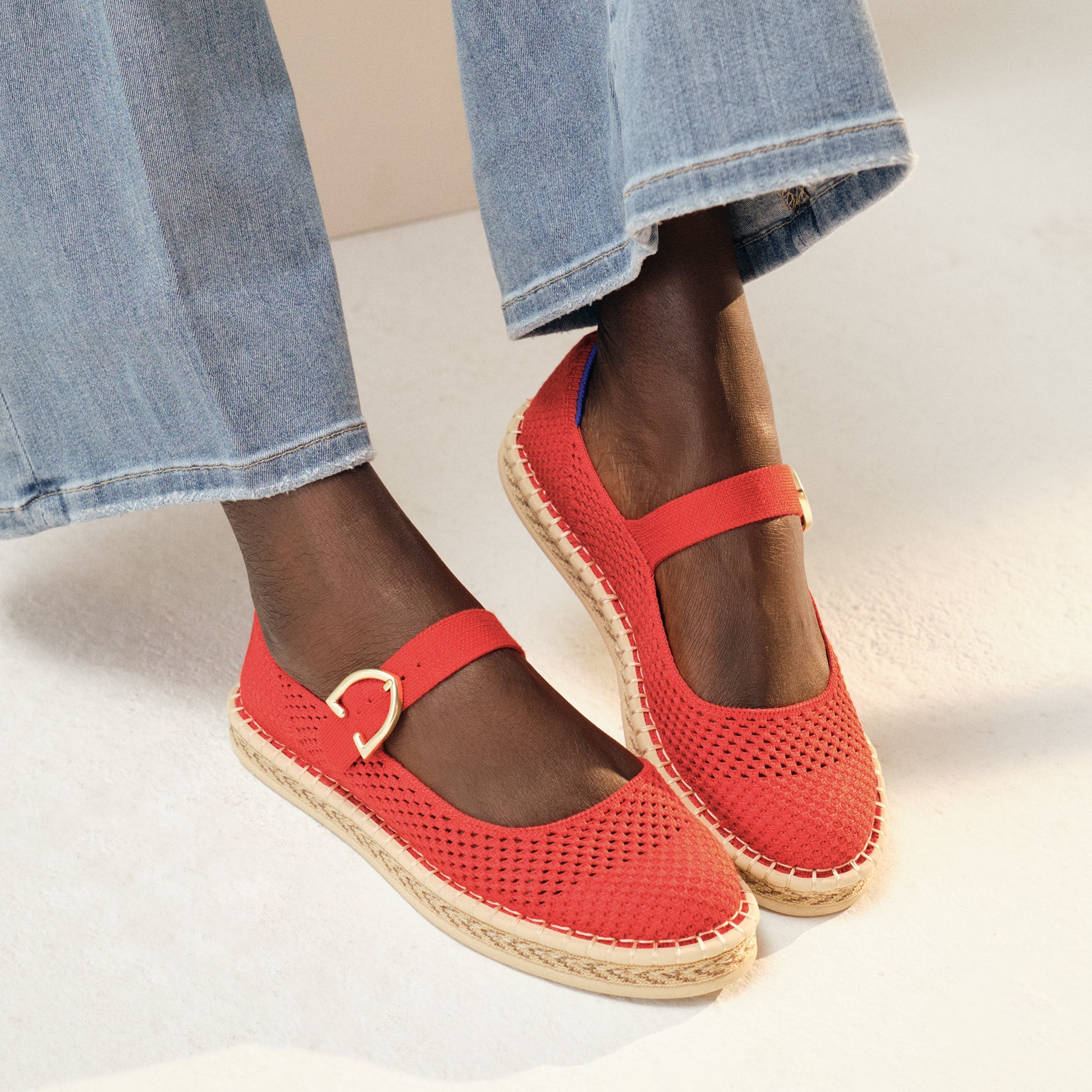 The Espadrille Mary Jane - Red Hot - 图片 2
