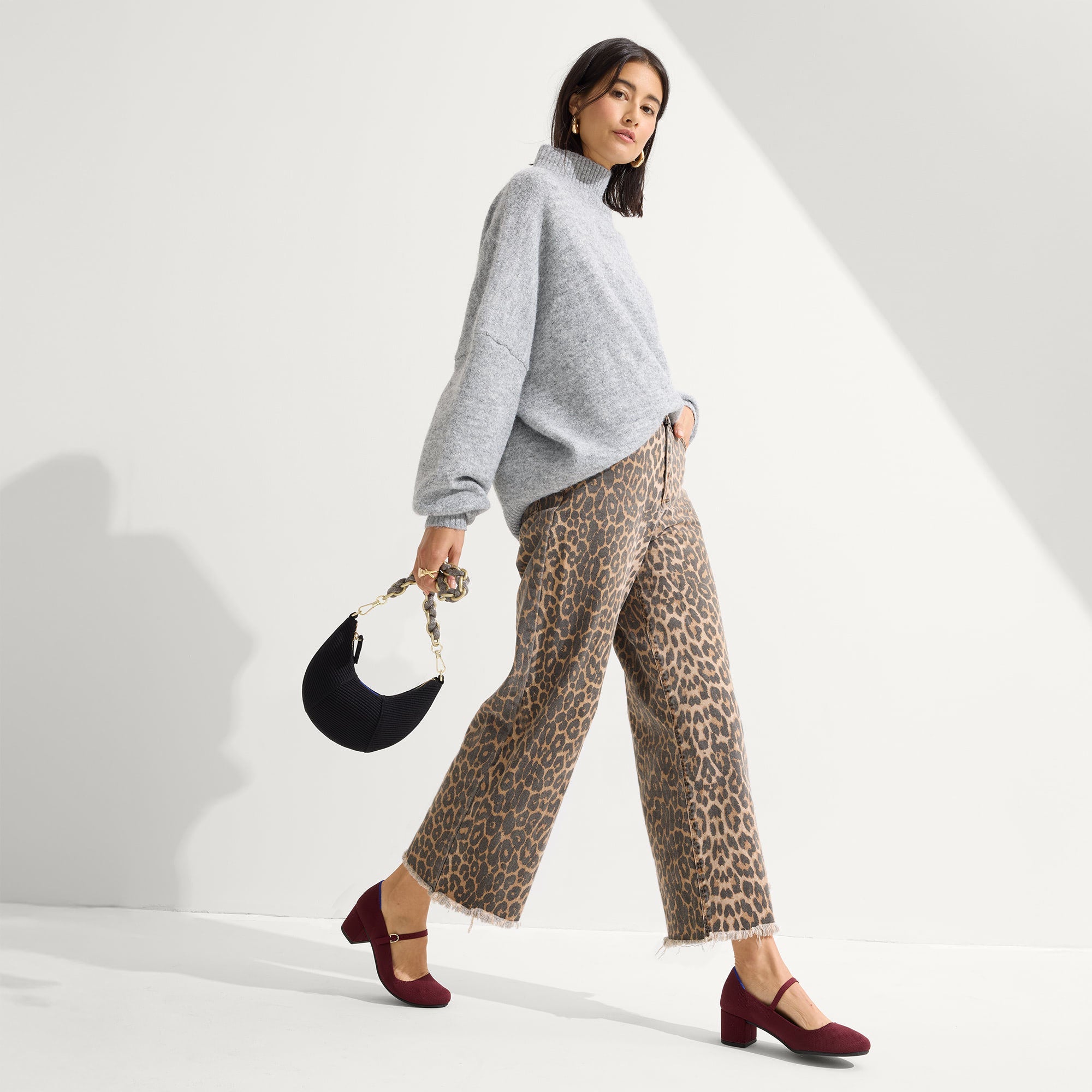 The Mary Jane Heel - Wine Red - 图片 3