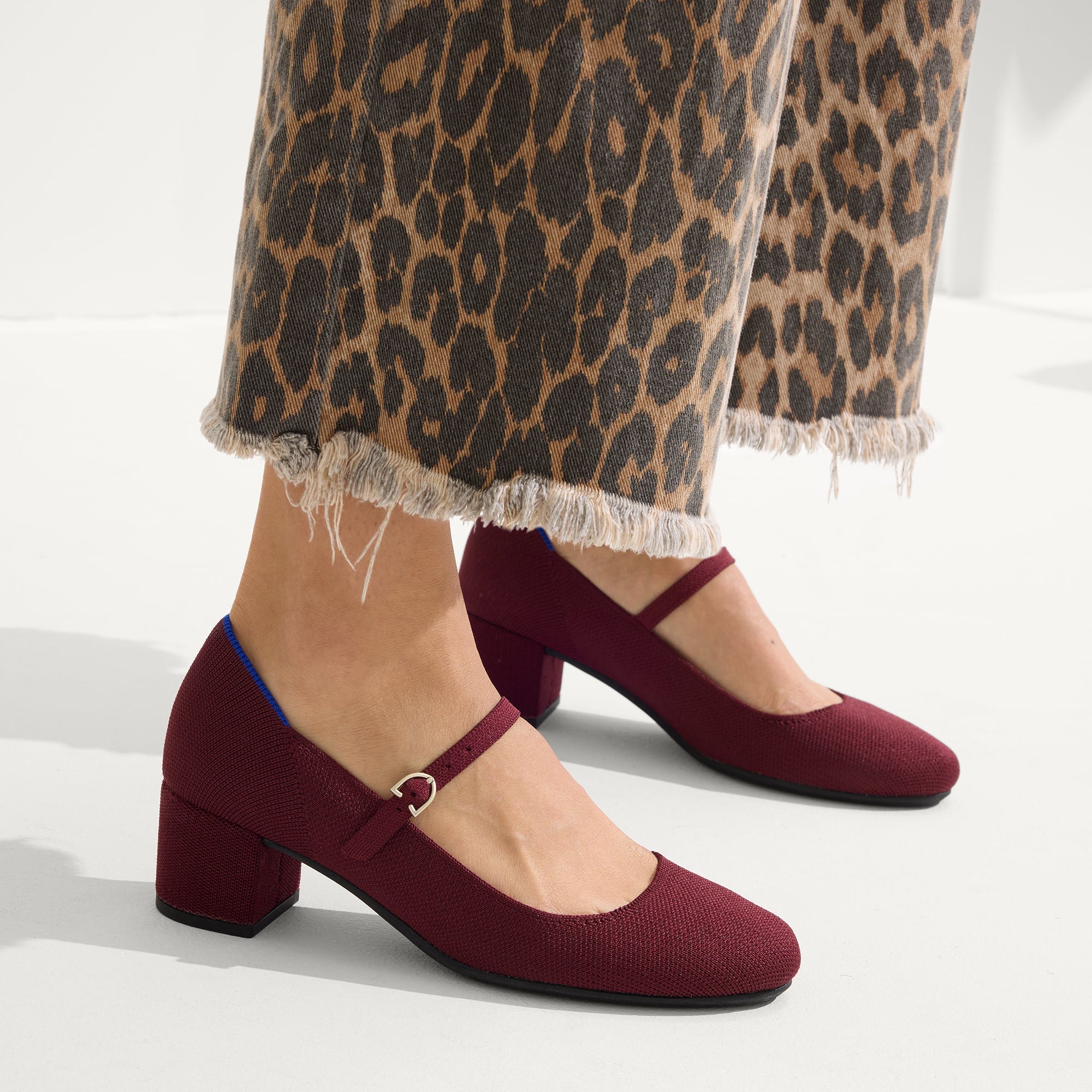 The Mary Jane Heel - Wine Red - 图片 2