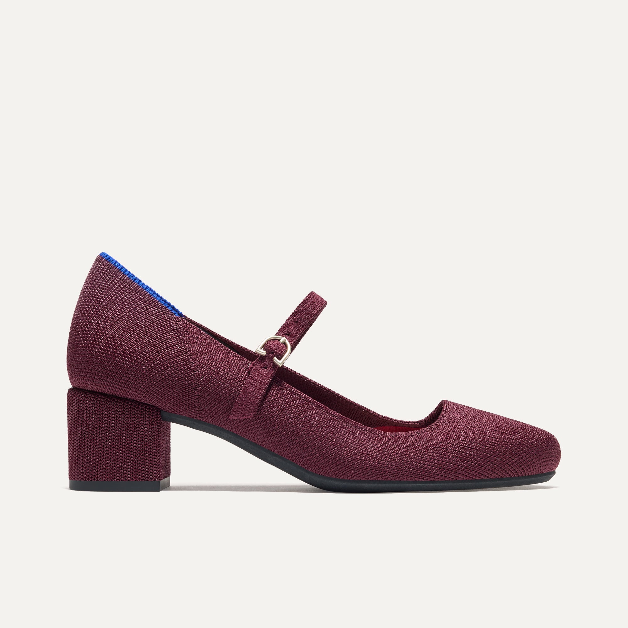 The Mary Jane Heel - Wine Red - 图片 4