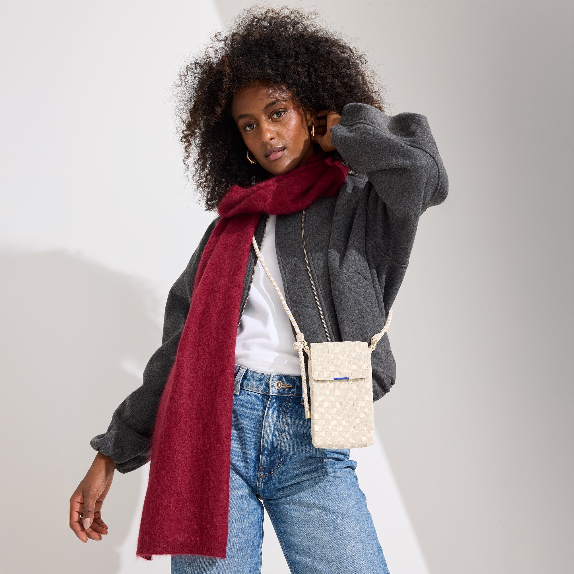 The Phone Crossbody - White Sand - 图片 2
