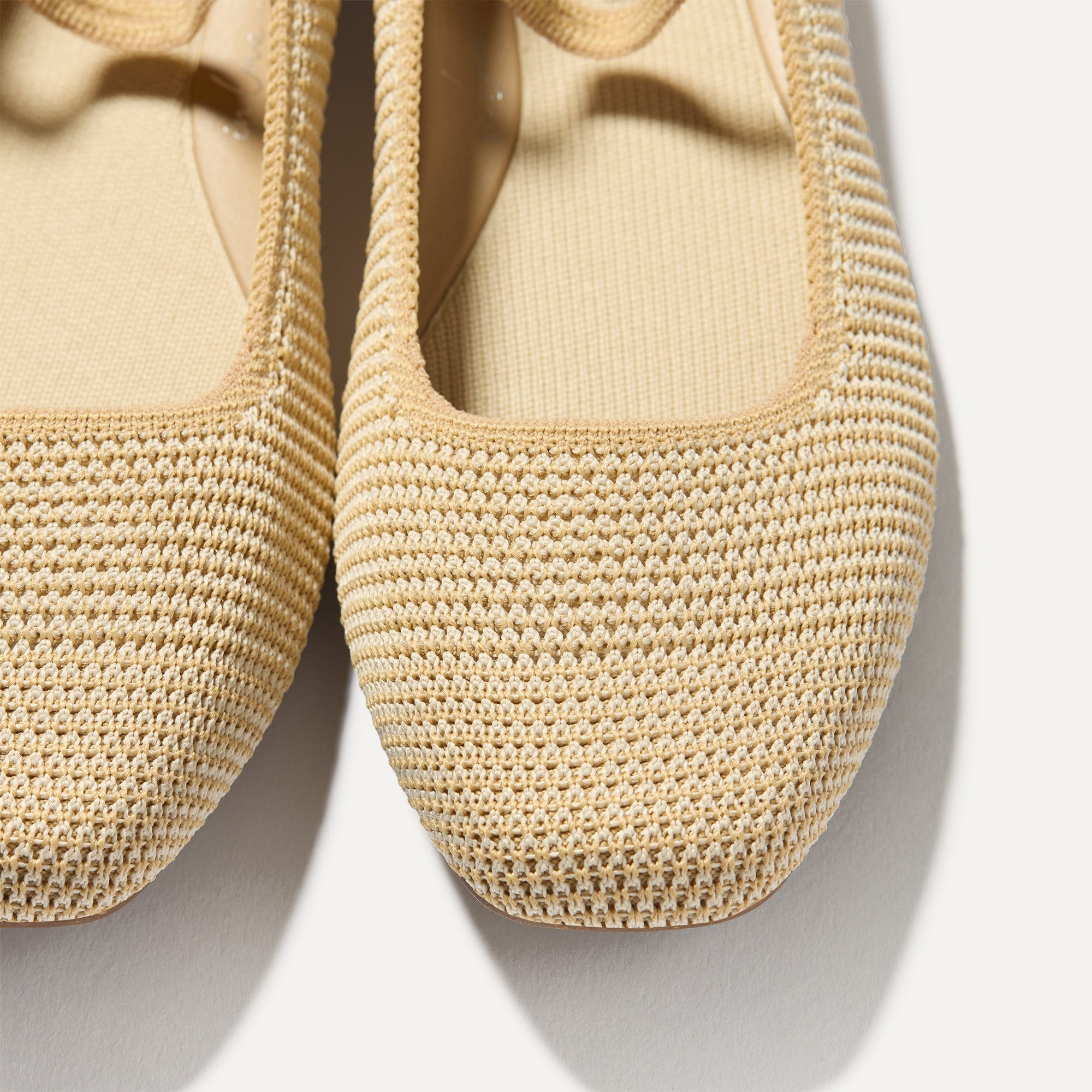 The Max Square Mary Jane - Cream Raffia-Knit - 图片 4