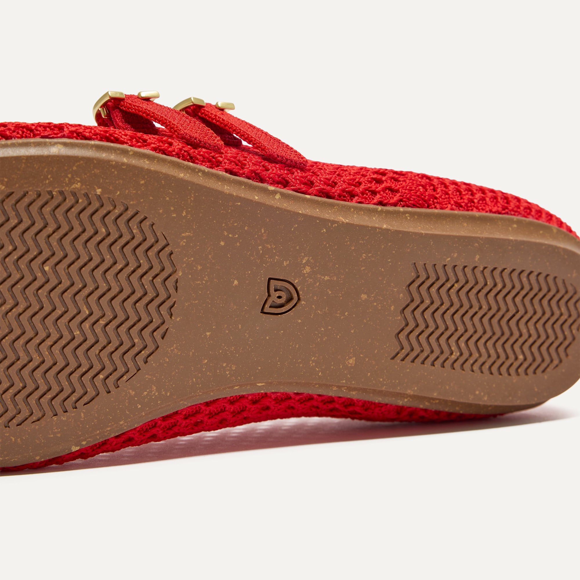 The Double Buckle Mary Jane - Bright Red Mesh - 图片 6