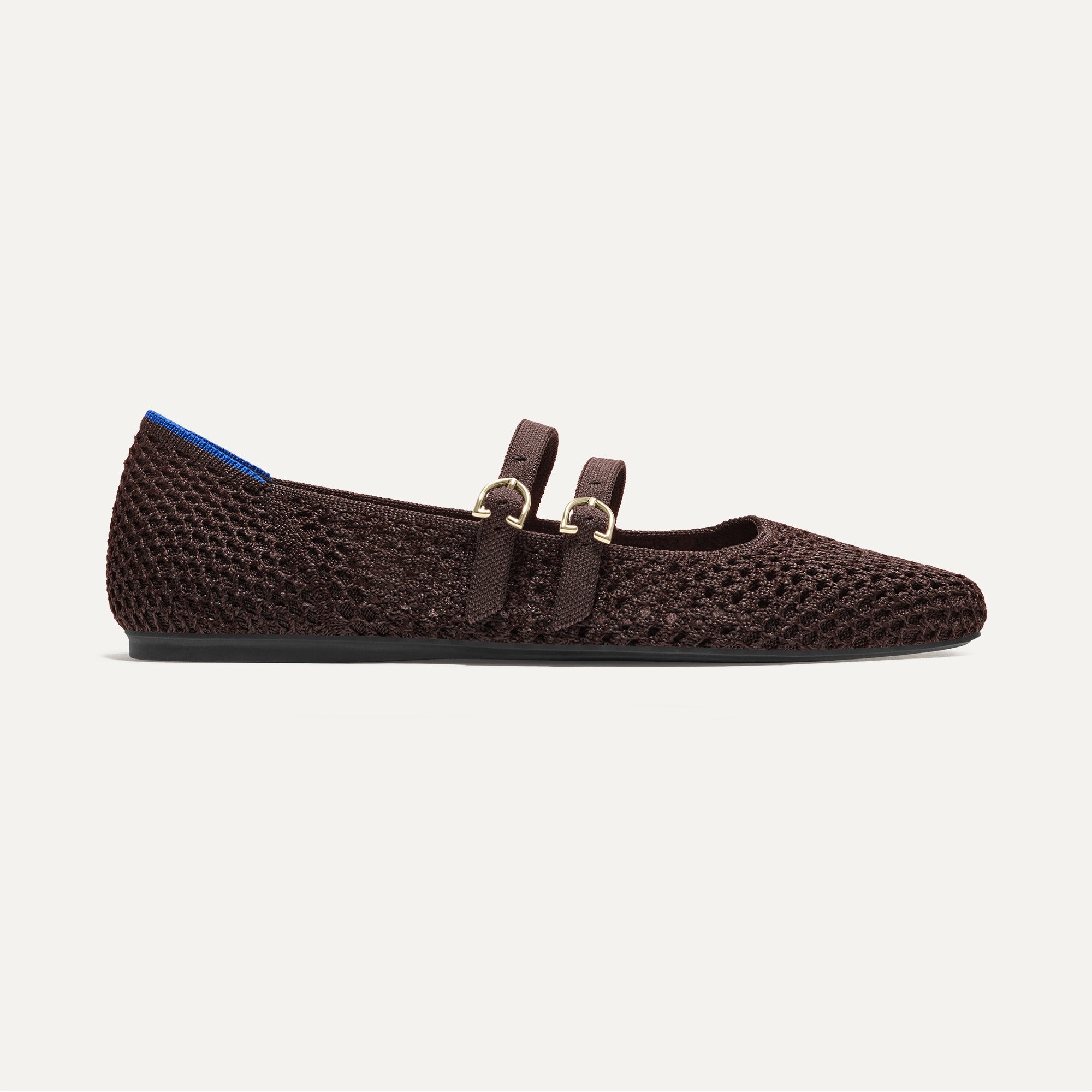 The Double Buckle Mary Jane - Chocolate Mesh - 图片 7