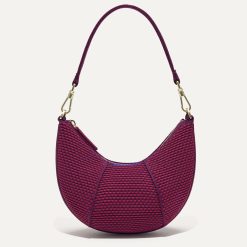The Mini Crescent Bag - Beet