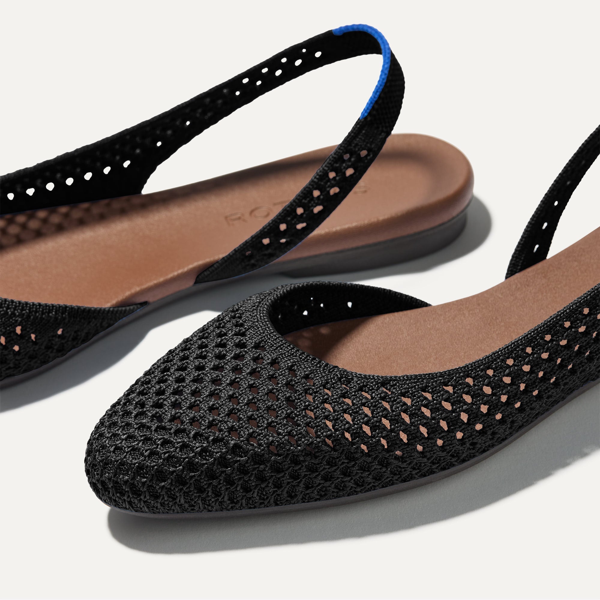 The Almond Slingback - Black Mesh - 图片 4