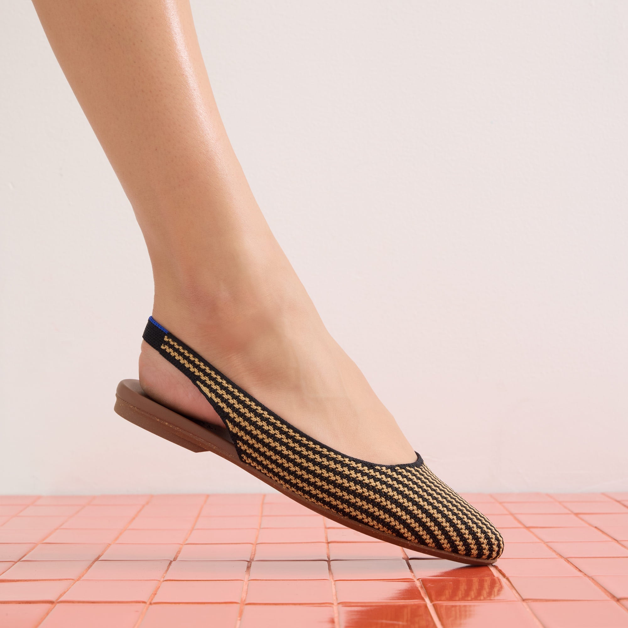 The Almond Slingback - Butterscotch Stripe - 图片 2