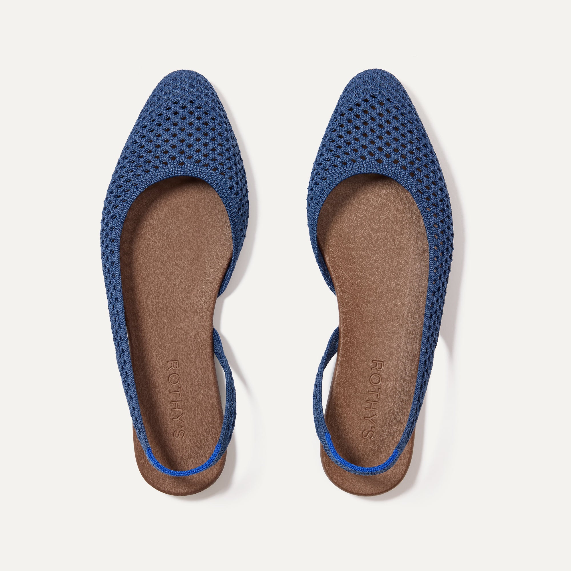 The Almond Slingback - Deep Sea Mesh