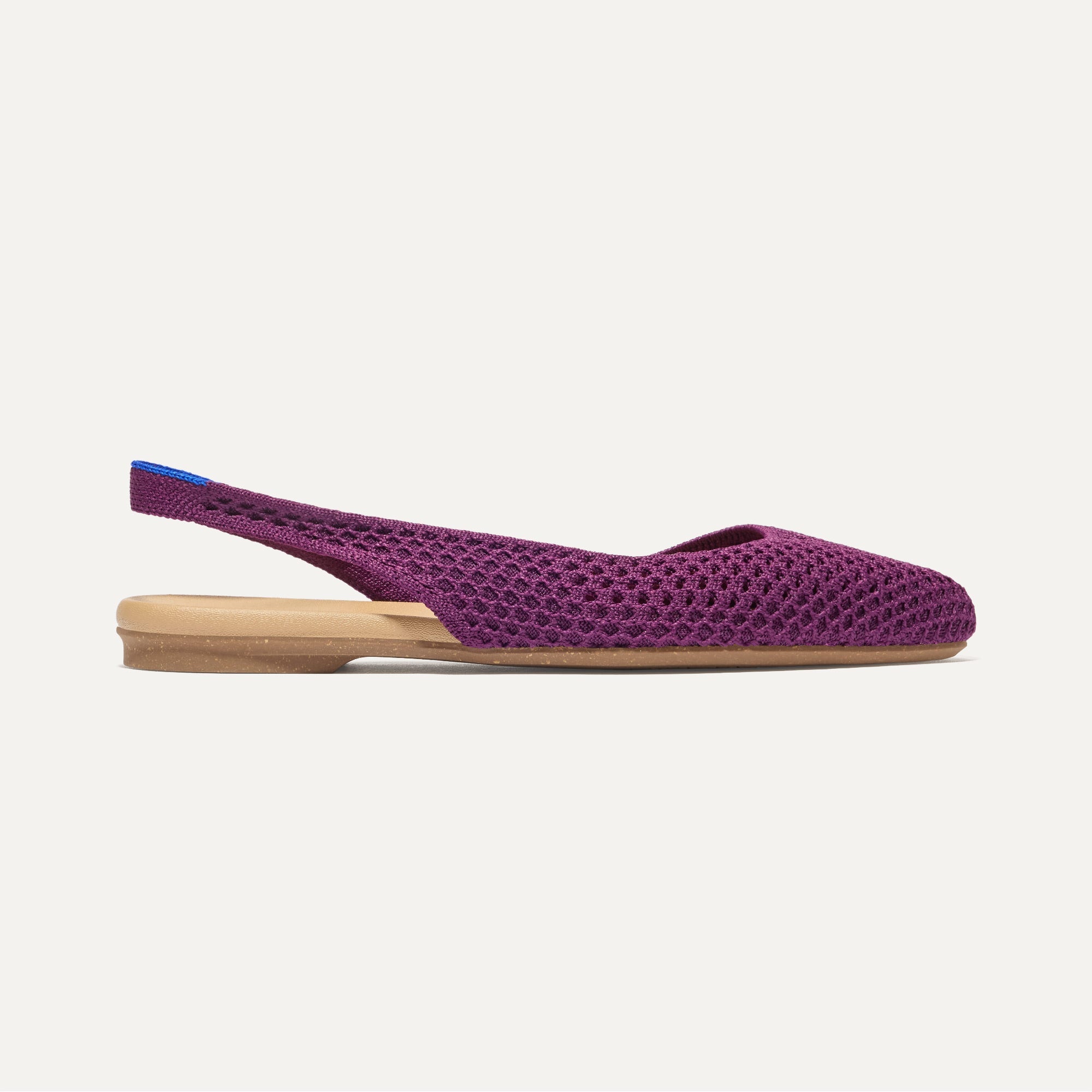 The Almond Slingback - Plum Mesh - 图片 5