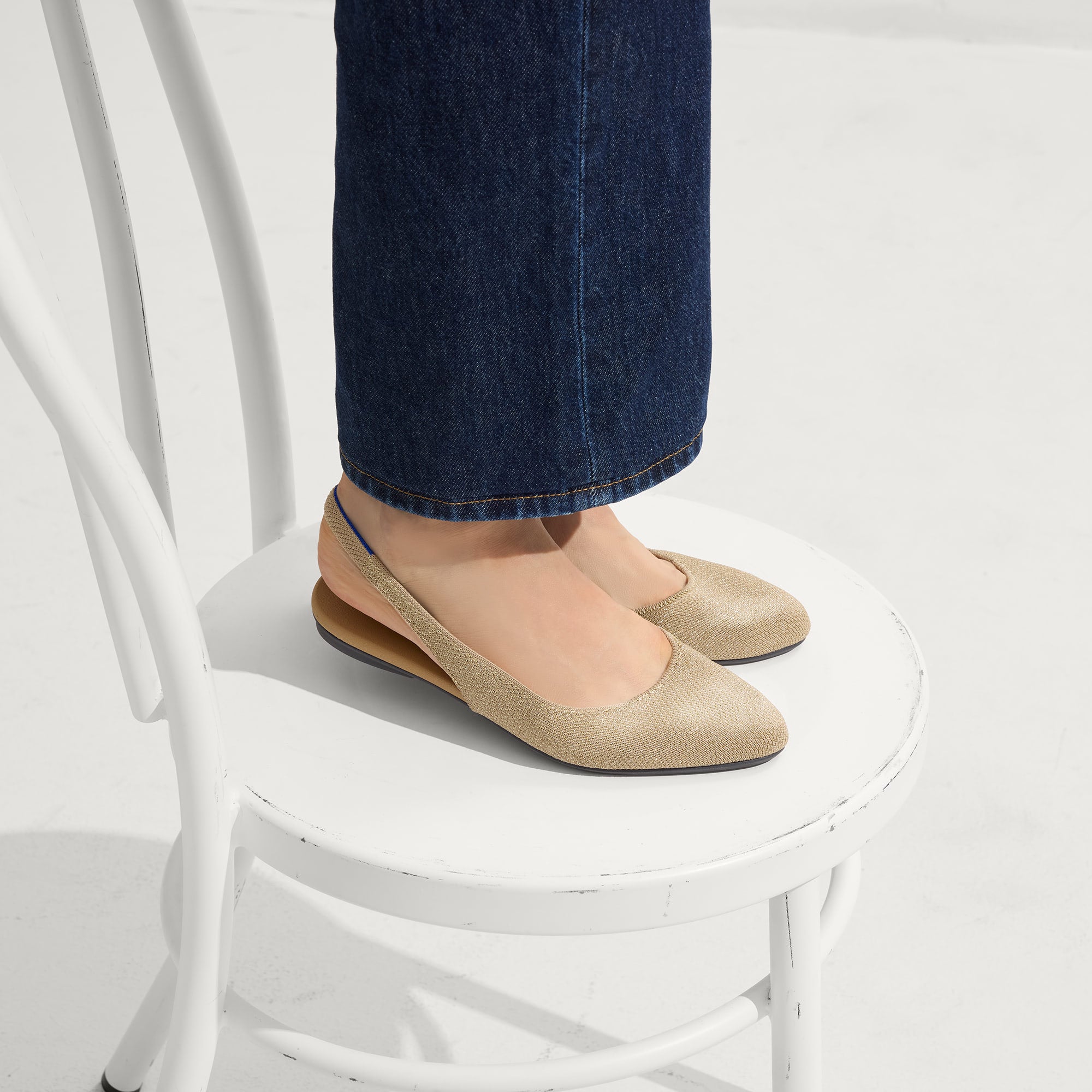 The Almond Slingback - Metallic Prosecco - 图片 2