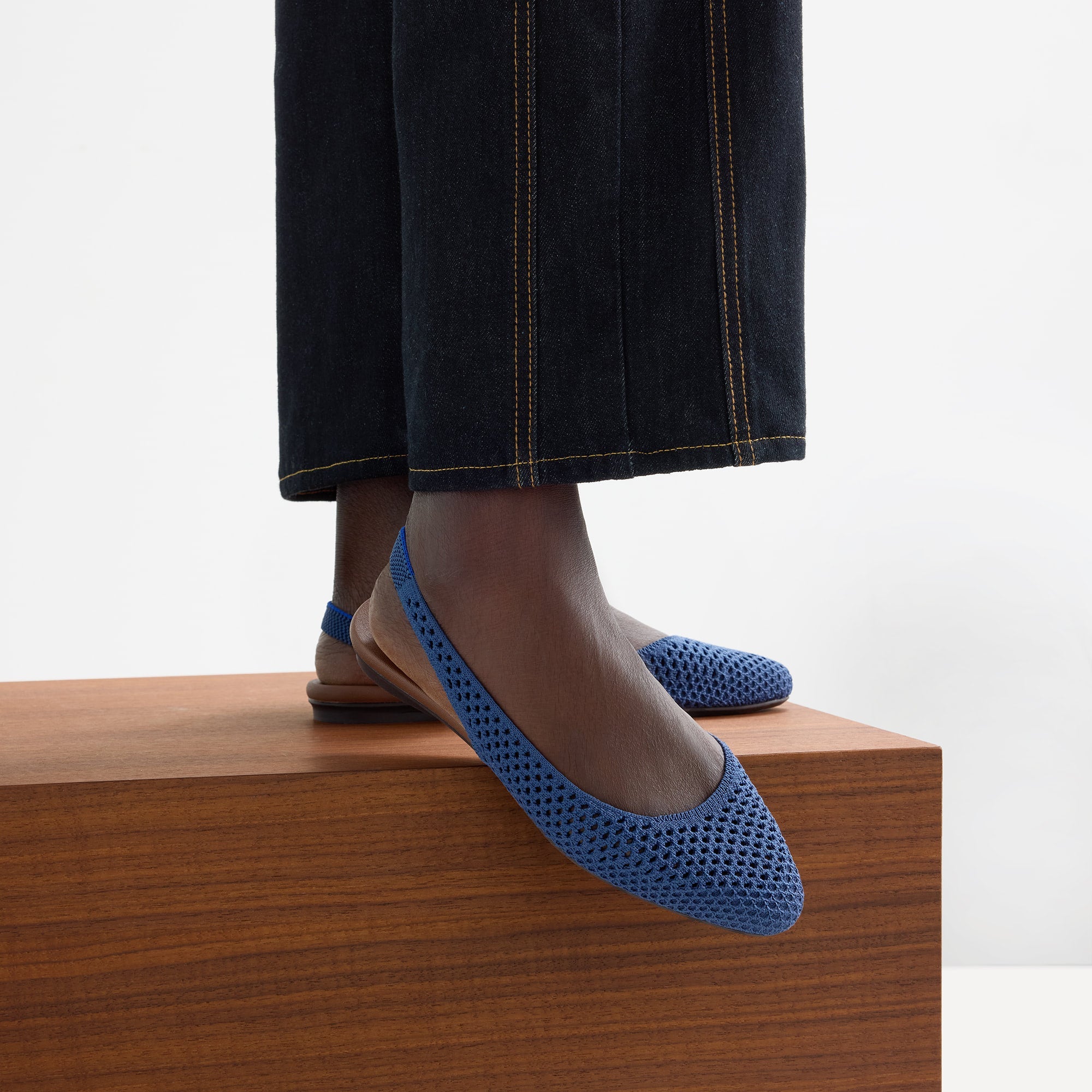 The Almond Slingback - Deep Sea Mesh - 图片 2