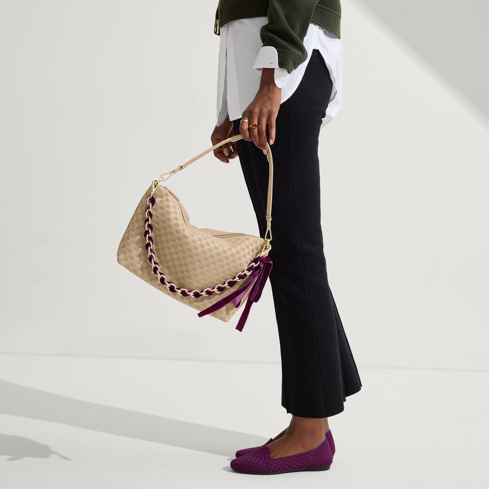 The Shoulder Strap - Velvet Plum Chain - 图片 3