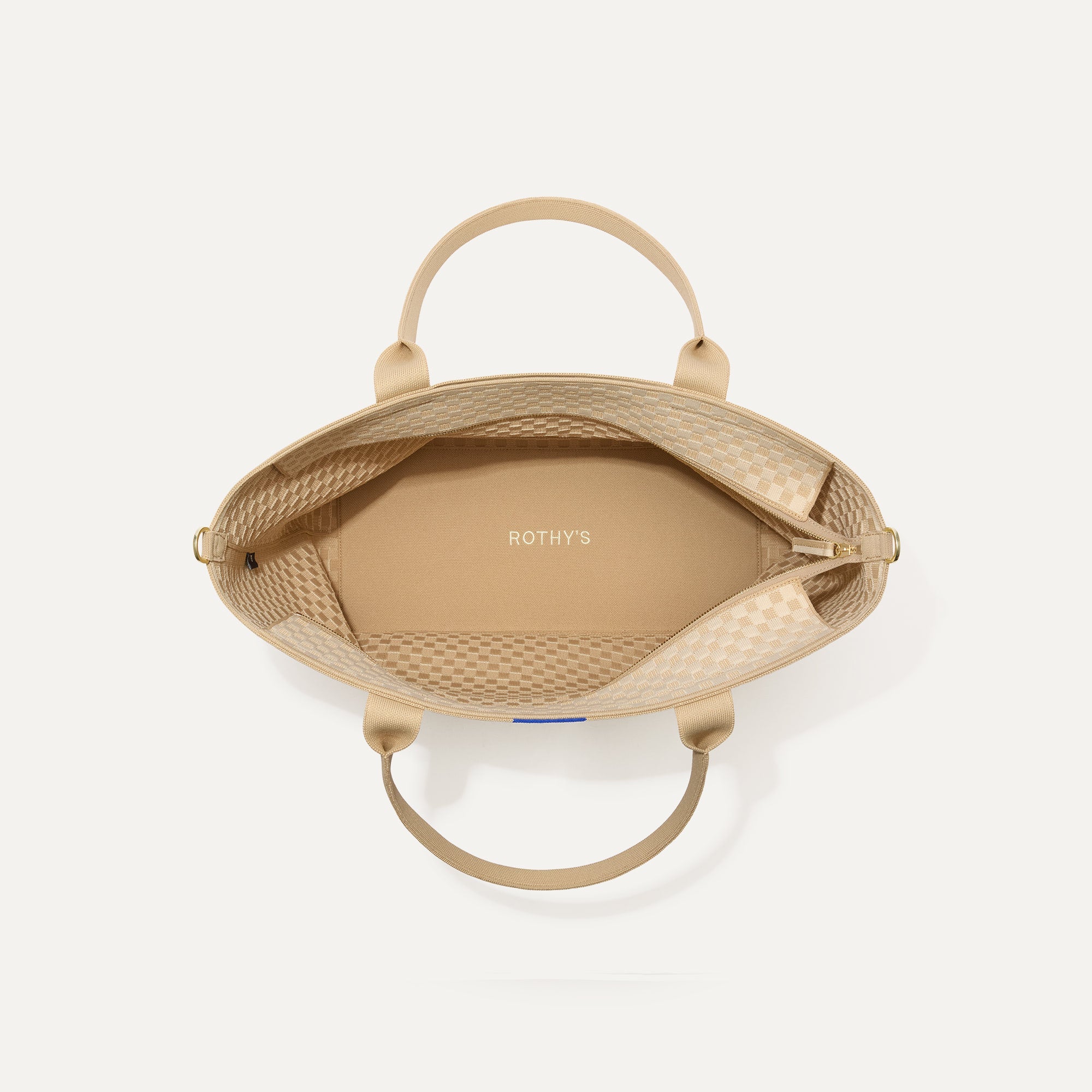 The Zip Travel Tote - Parchment Basketweave - 图片 6