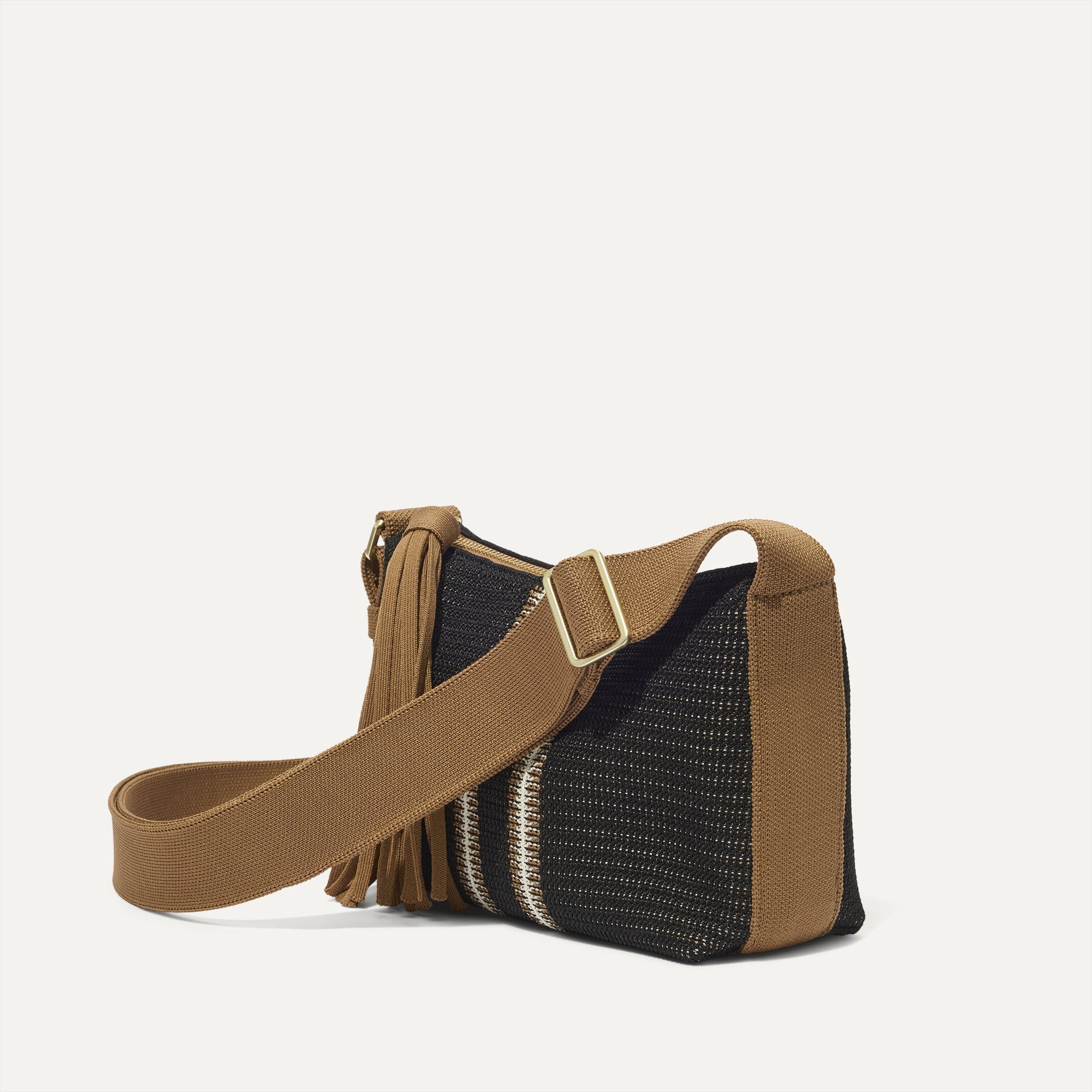 The Casual Crossbody - Coffee Market Stripe - 图片 3