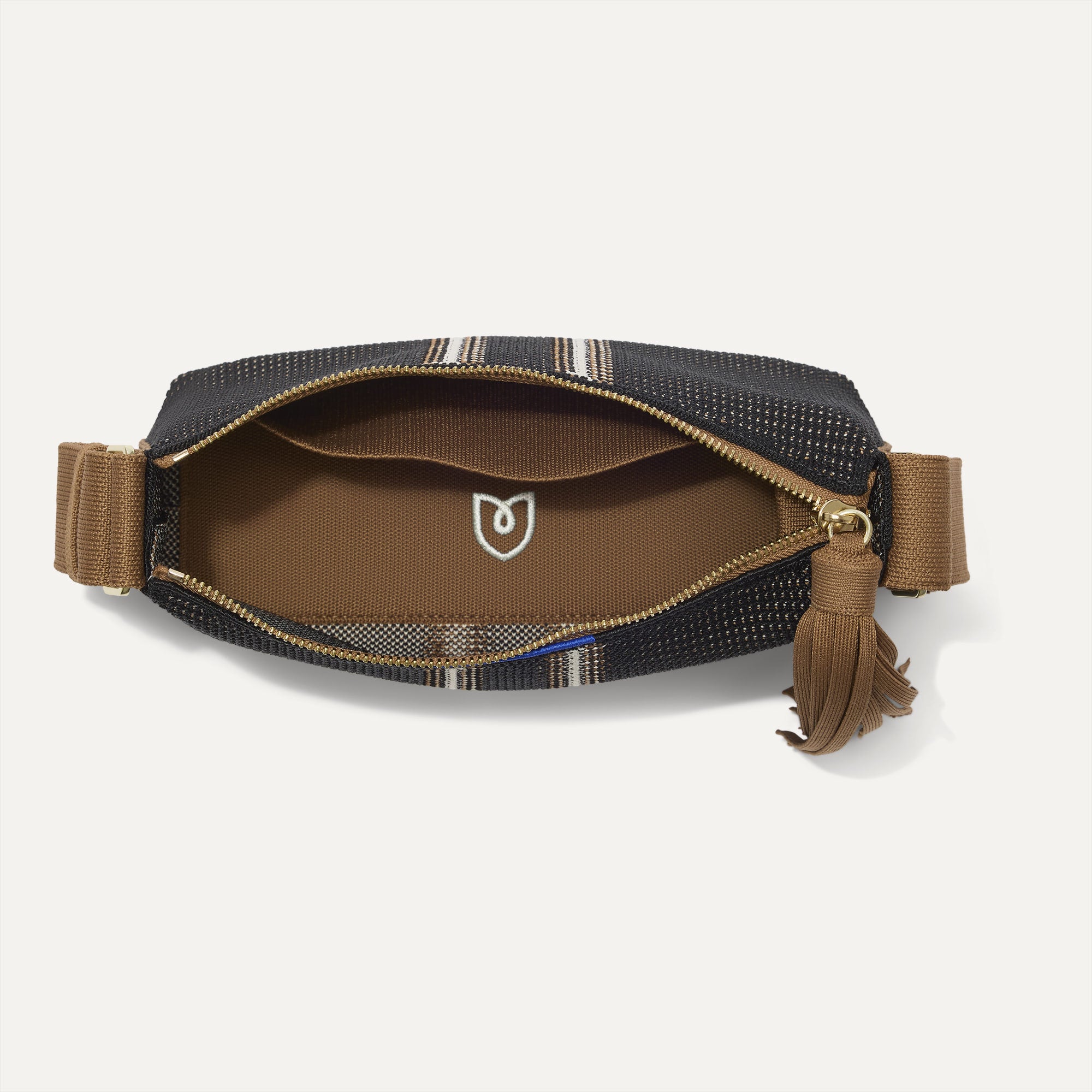 The Casual Crossbody - Coffee Market Stripe - 图片 4