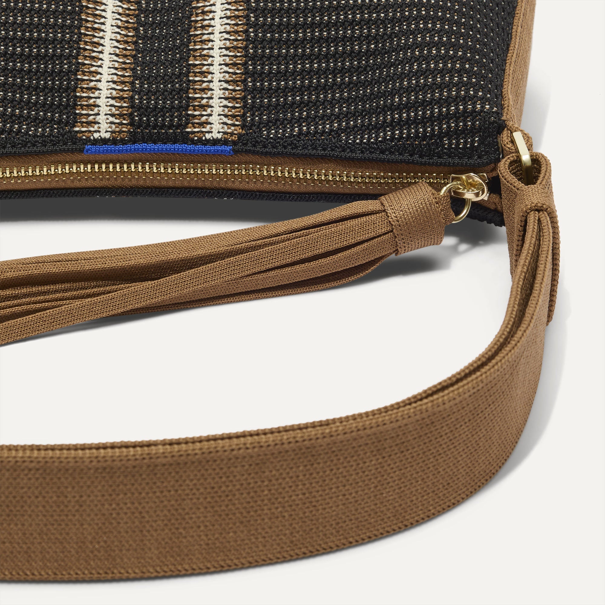 The Casual Crossbody - Coffee Market Stripe - 图片 5