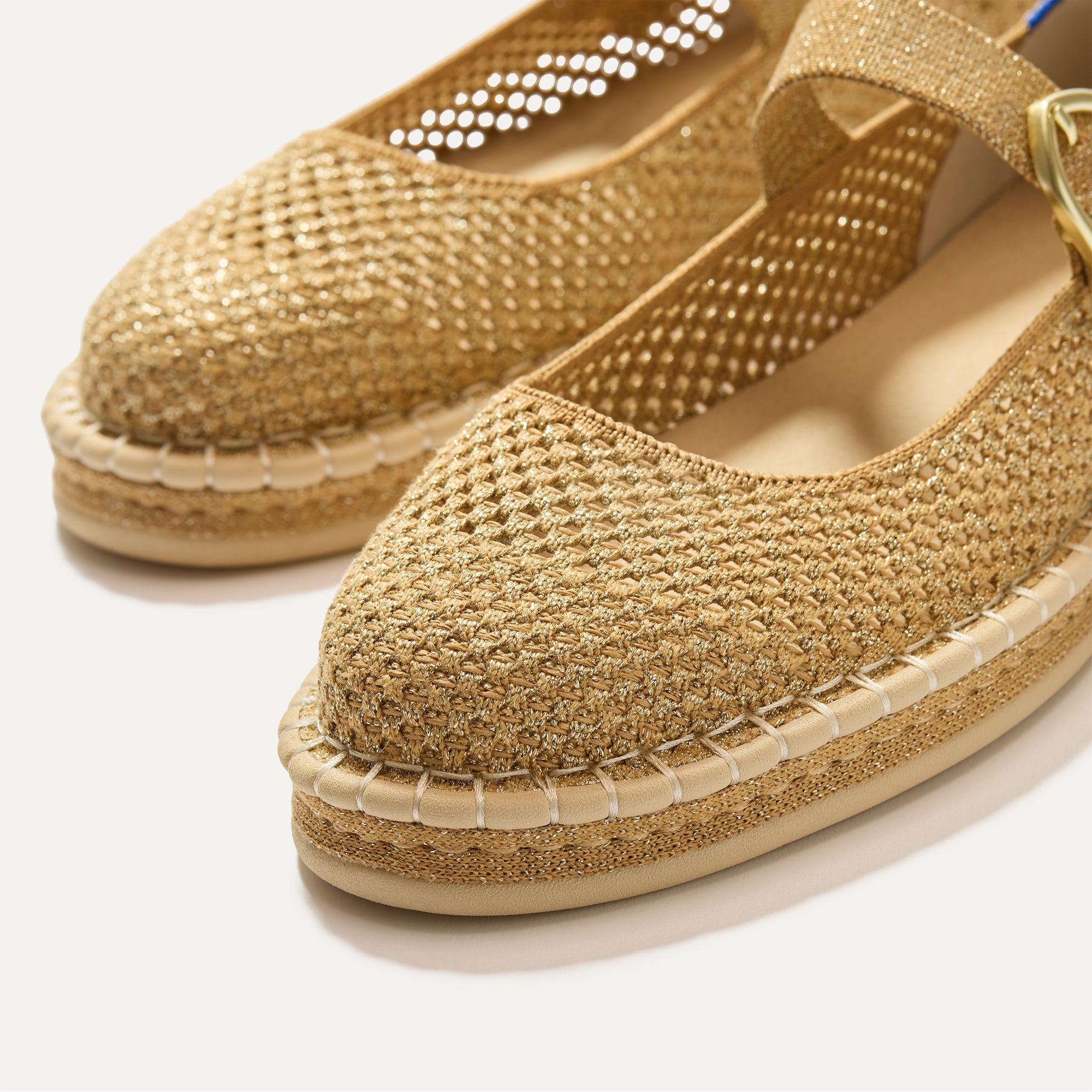 The Espadrille Mary Jane - Metallic Golden Sun - 图片 7