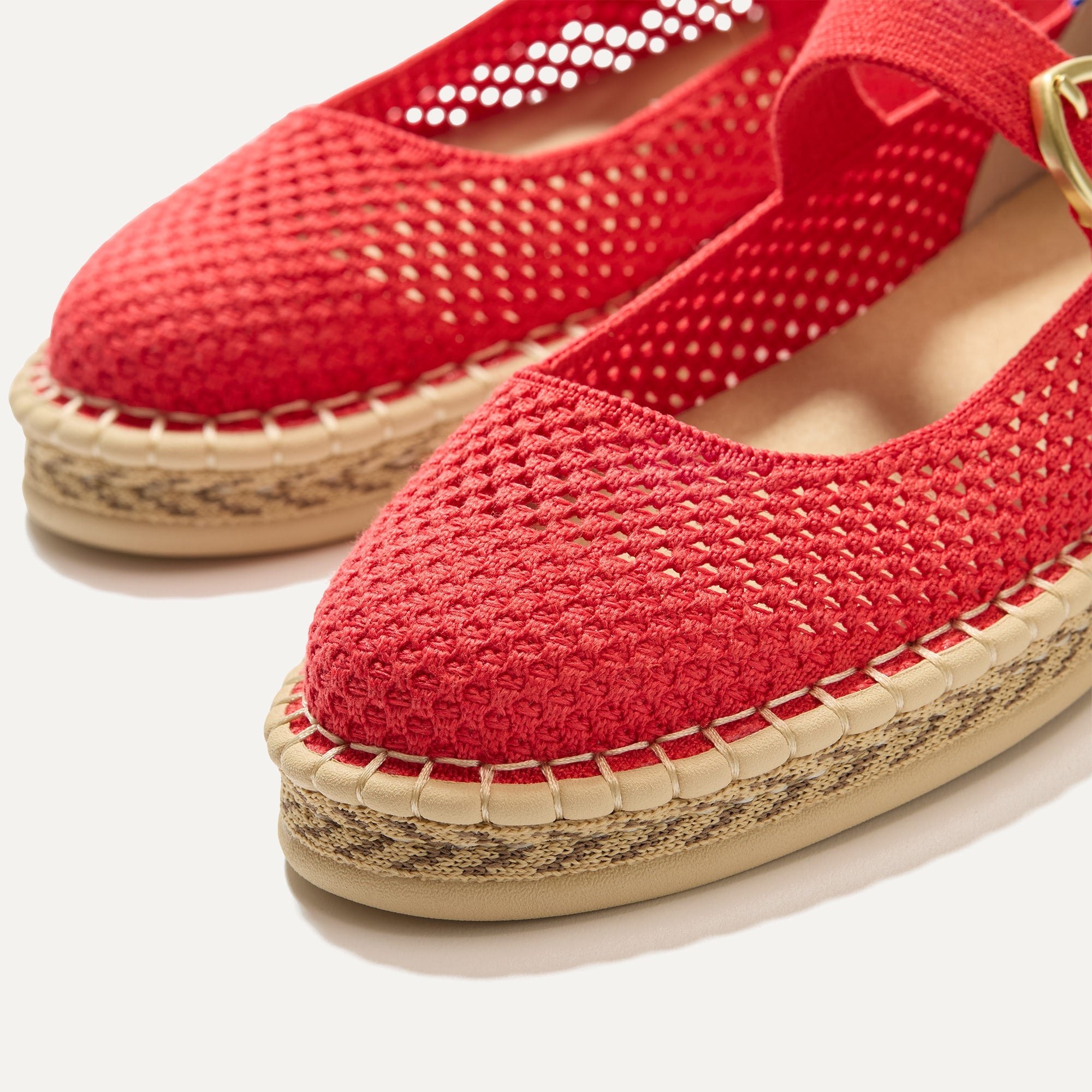 The Espadrille Mary Jane - Red Hot - 图片 7