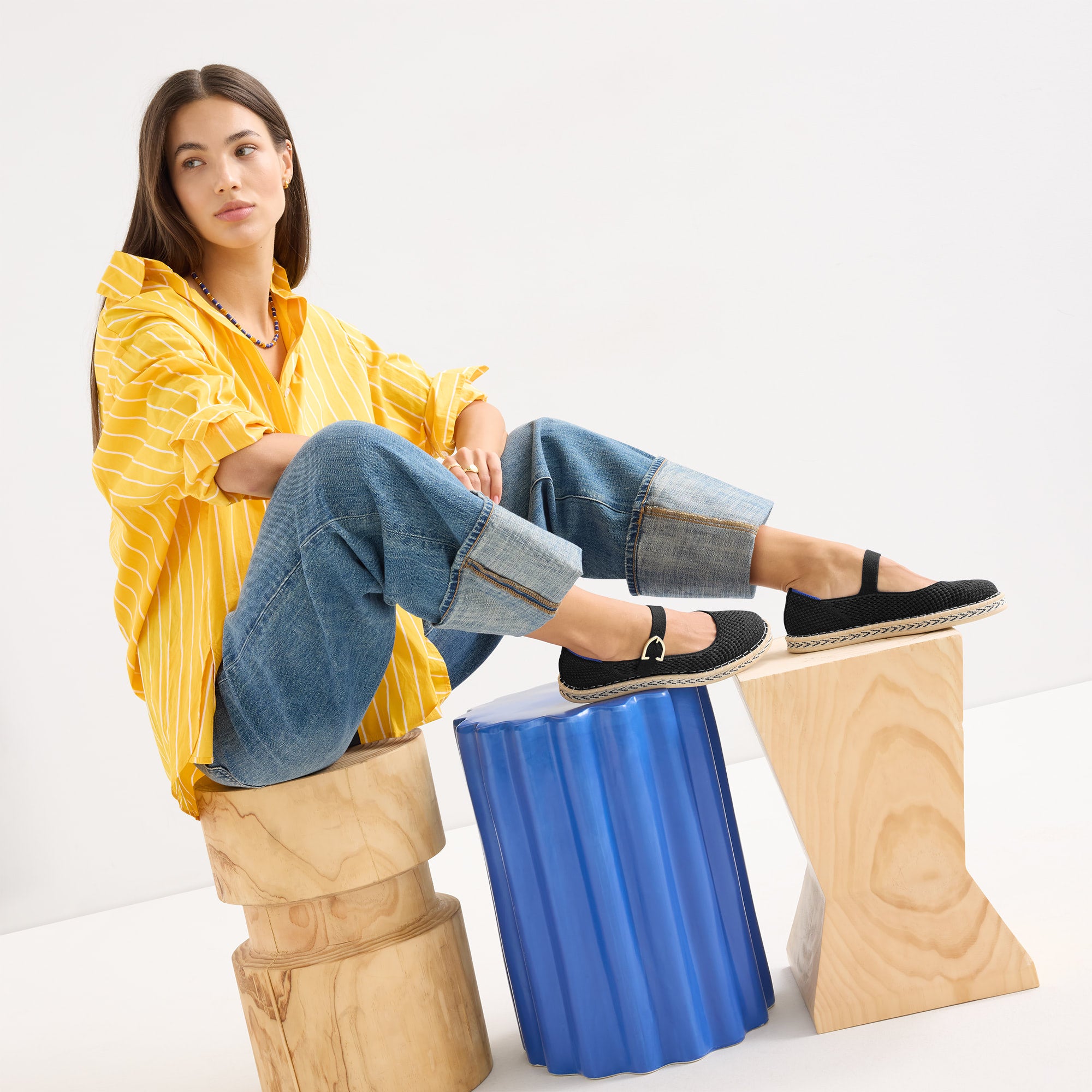 The Espadrille Mary Jane - Black - 图片 3