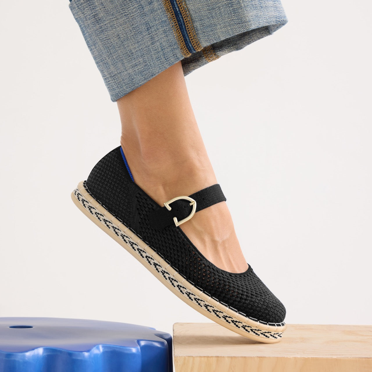 The Espadrille Mary Jane - Black - 图片 2