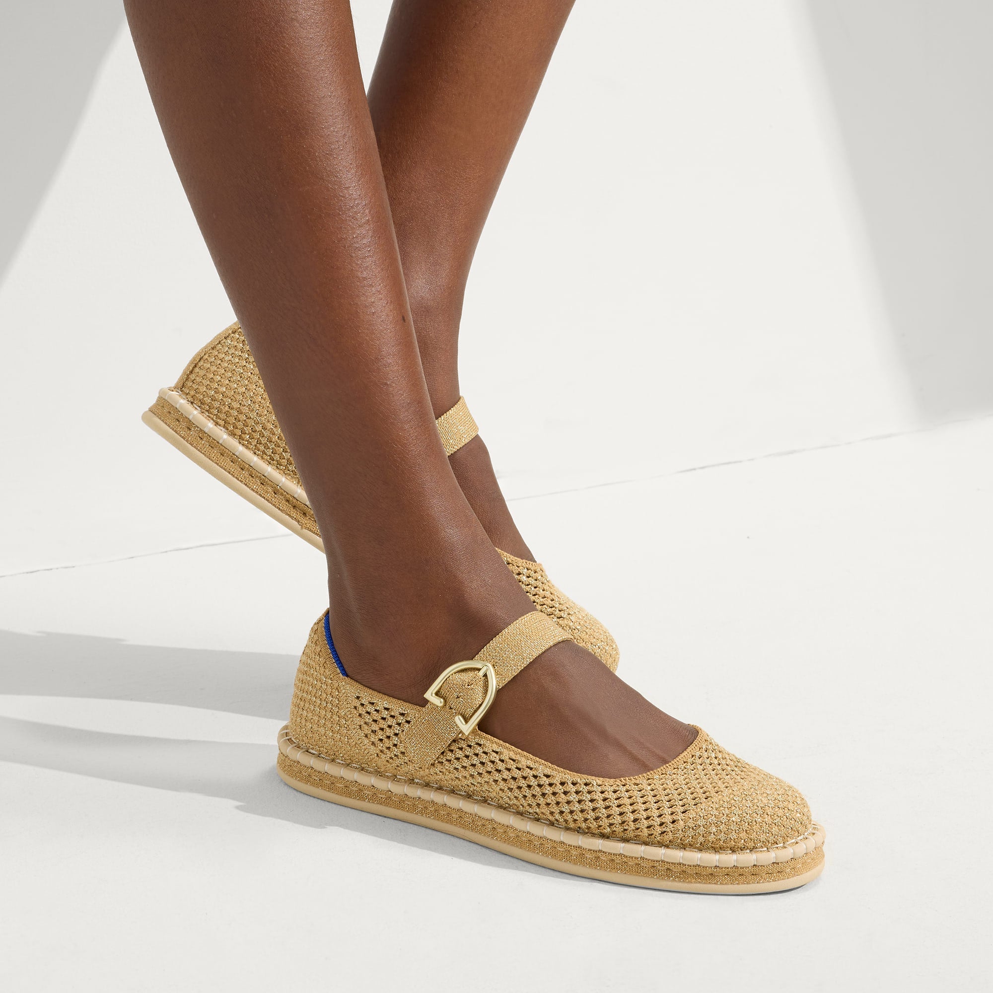 The Espadrille Mary Jane - Metallic Golden Sun - 图片 2