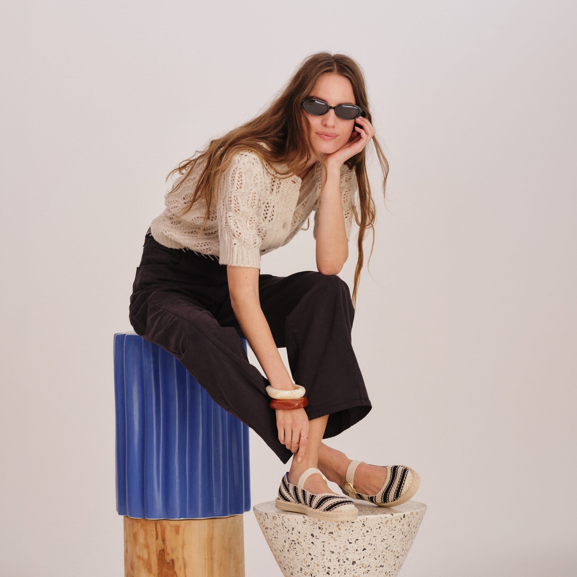 The Espadrille Mary Jane - Compass Stripe - 图片 3