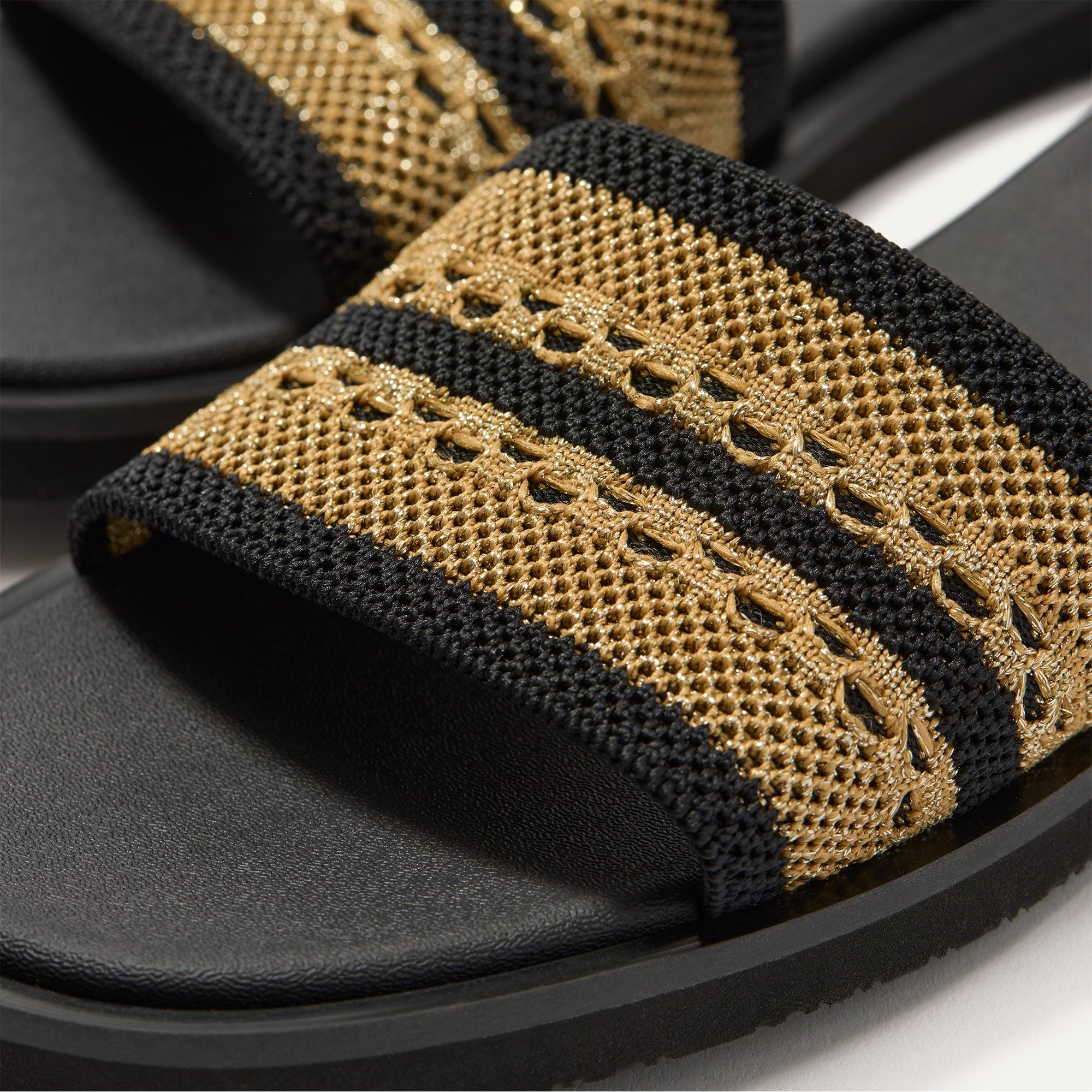 The Slide Sandal - Gilded Crochet - 图片 4