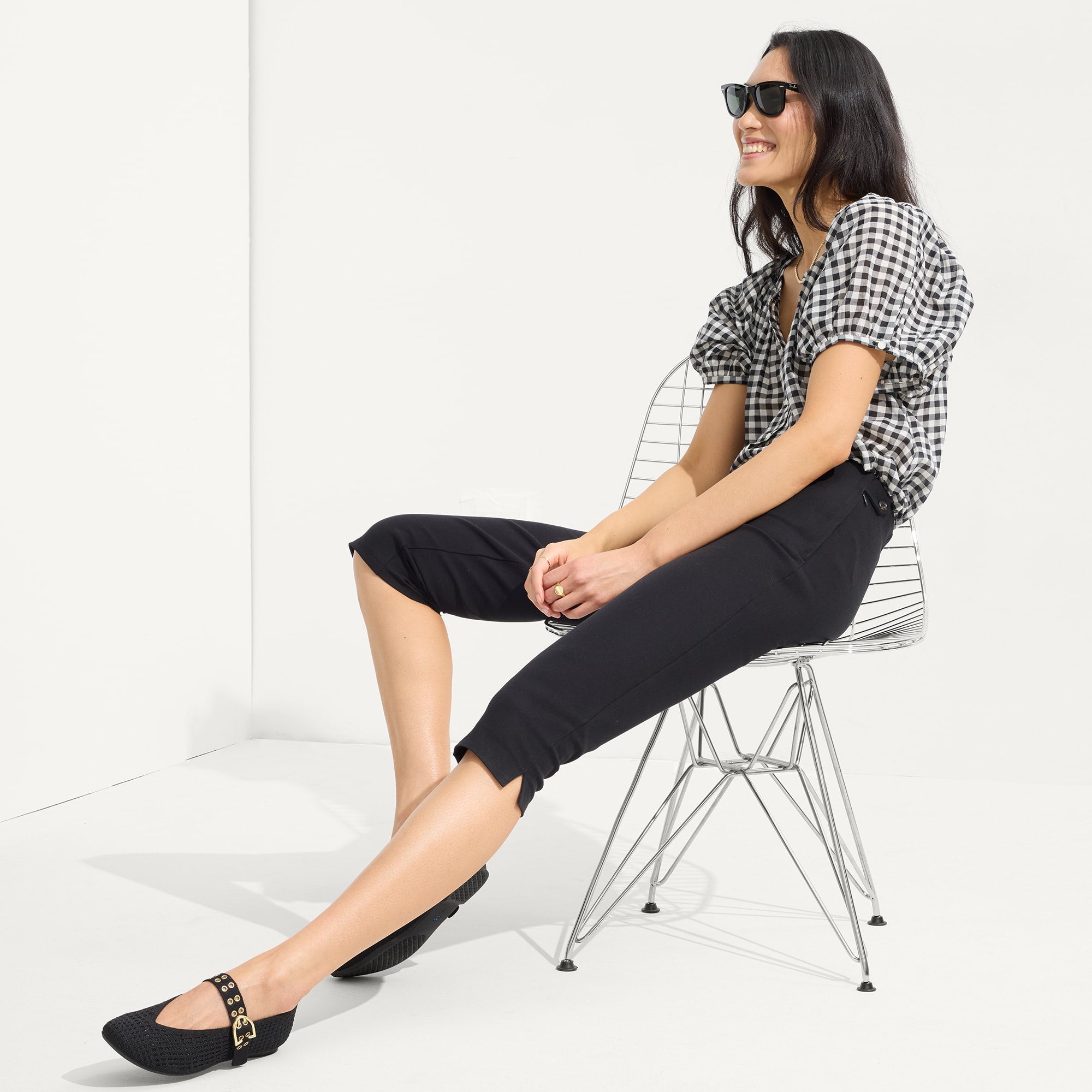The Max Buckle Mary Jane - Black Mesh - 图片 4
