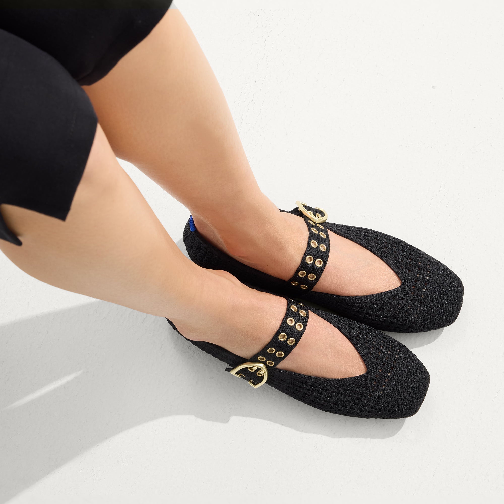 The Max Buckle Mary Jane - Black Mesh - 图片 3