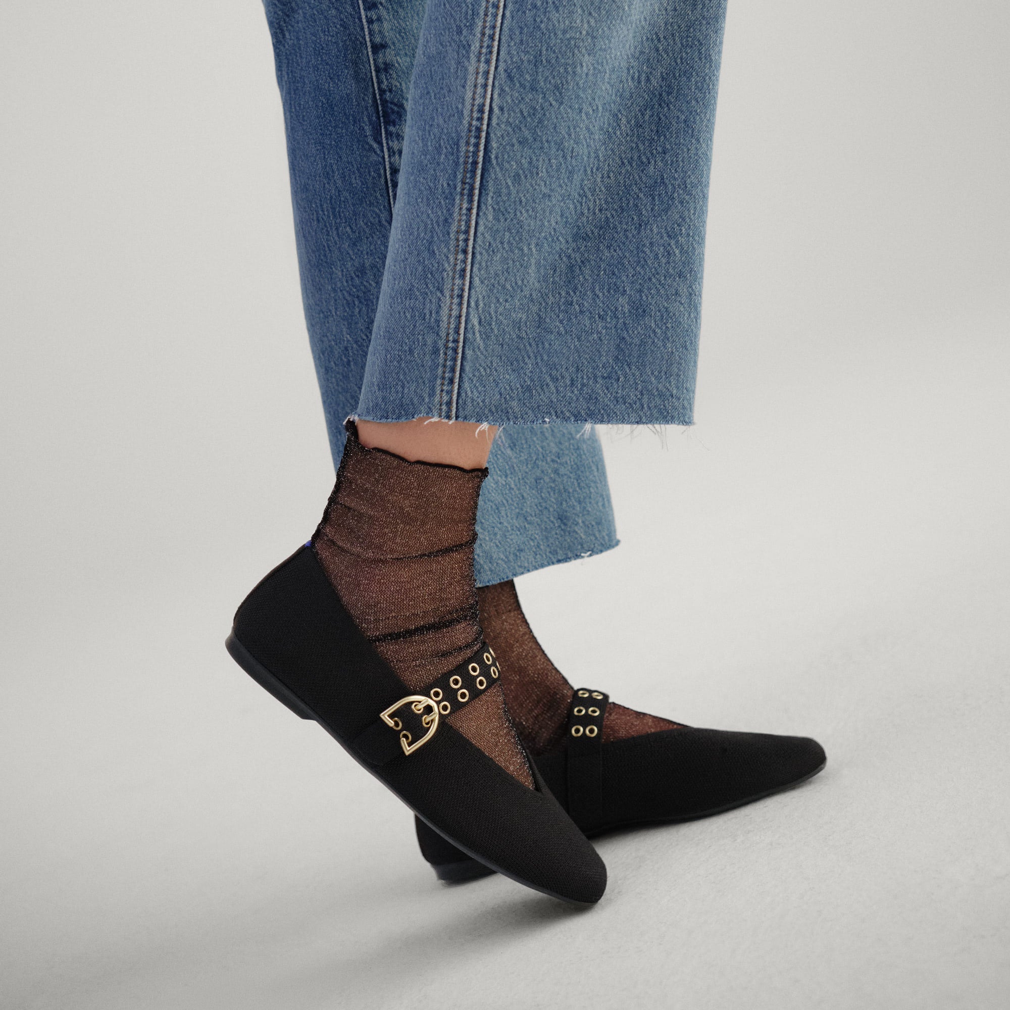The Max Buckle Mary Jane - Black - 图片 3