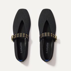 The Max Buckle Mary Jane - Black