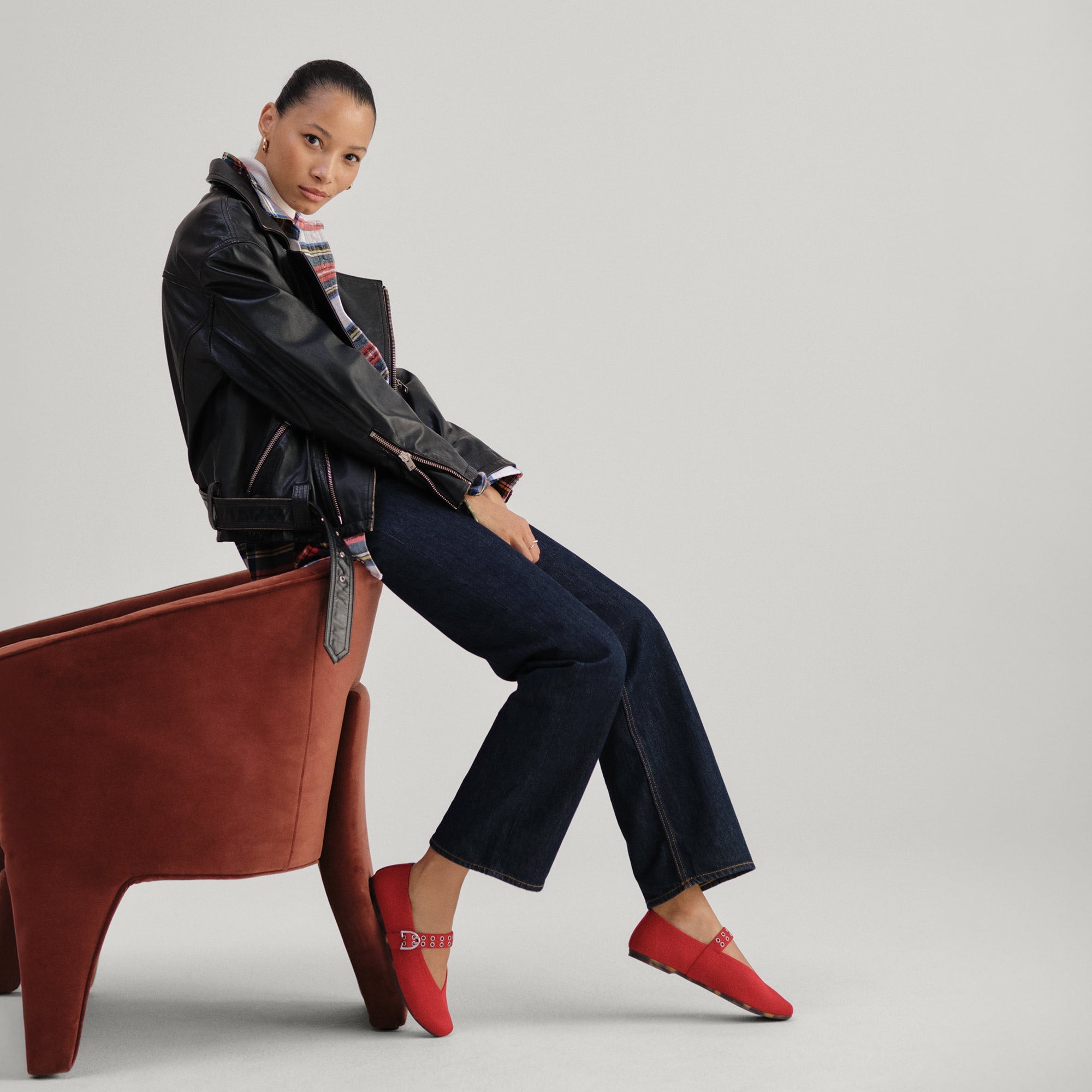 The Max Buckle Mary Jane - Cherry - 图片 4
