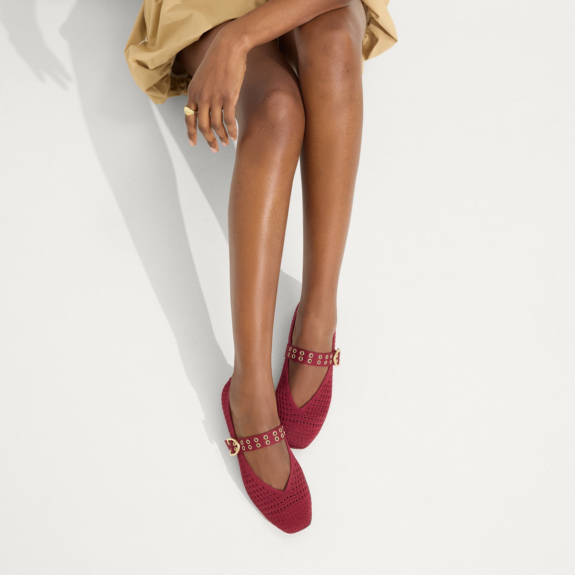 The Max Buckle Mary Jane - Ruby Mesh - 图片 3
