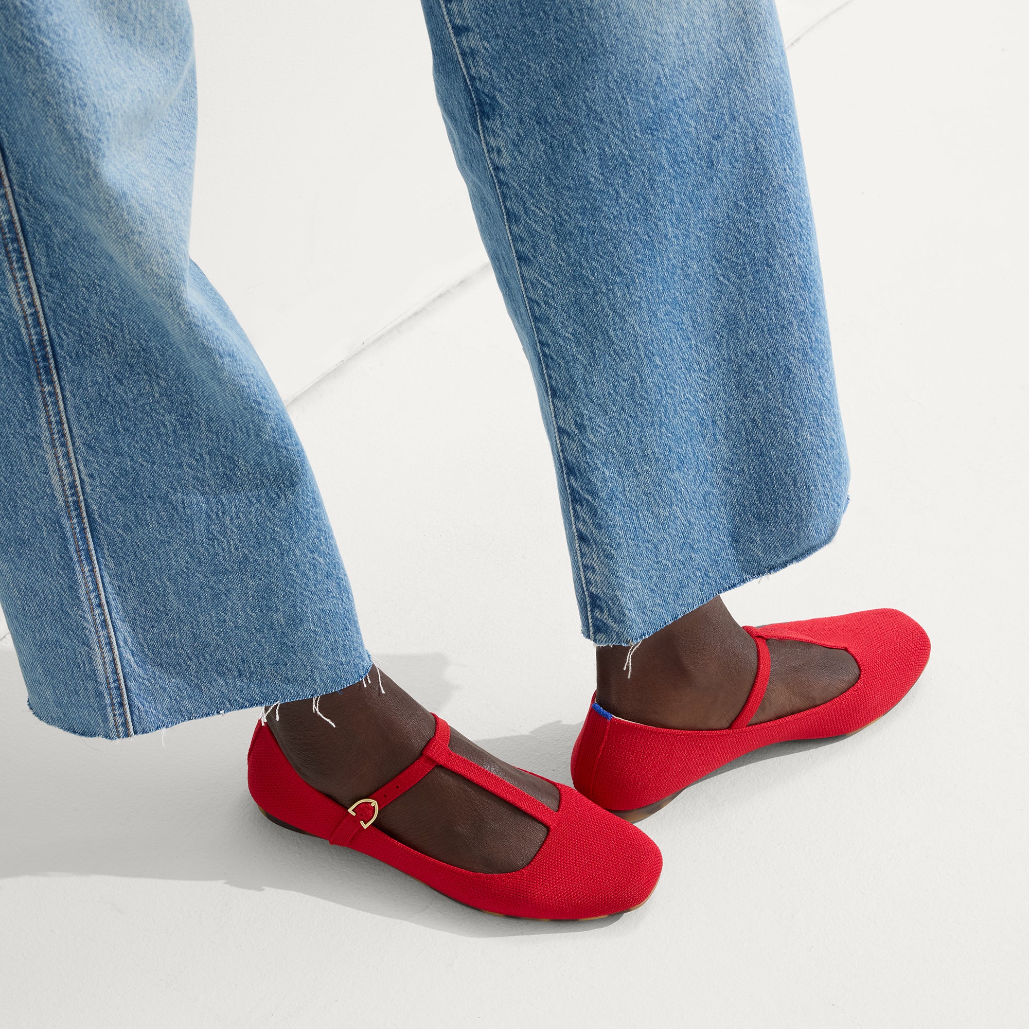 The T–Strap Mary Jane - Red Crisp - 图片 2