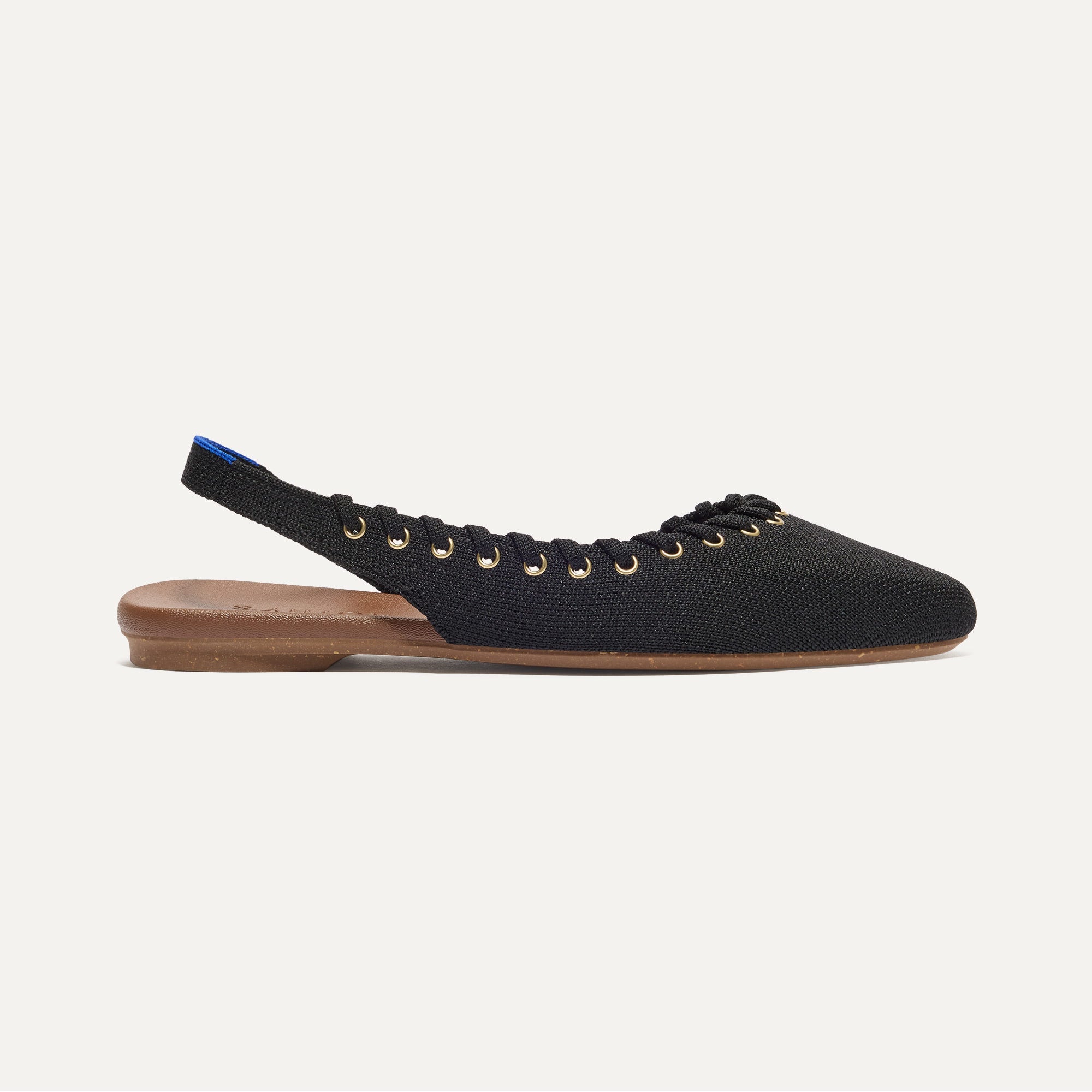 The Almond Slingback - Eyelet Black - 图片 5