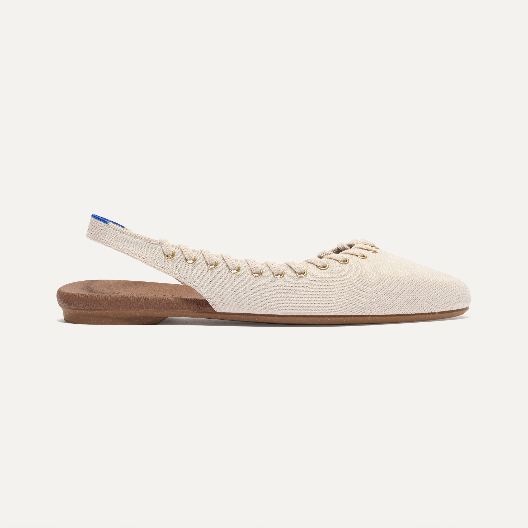 The Almond Slingback - Eyelet Ivory - 图片 5